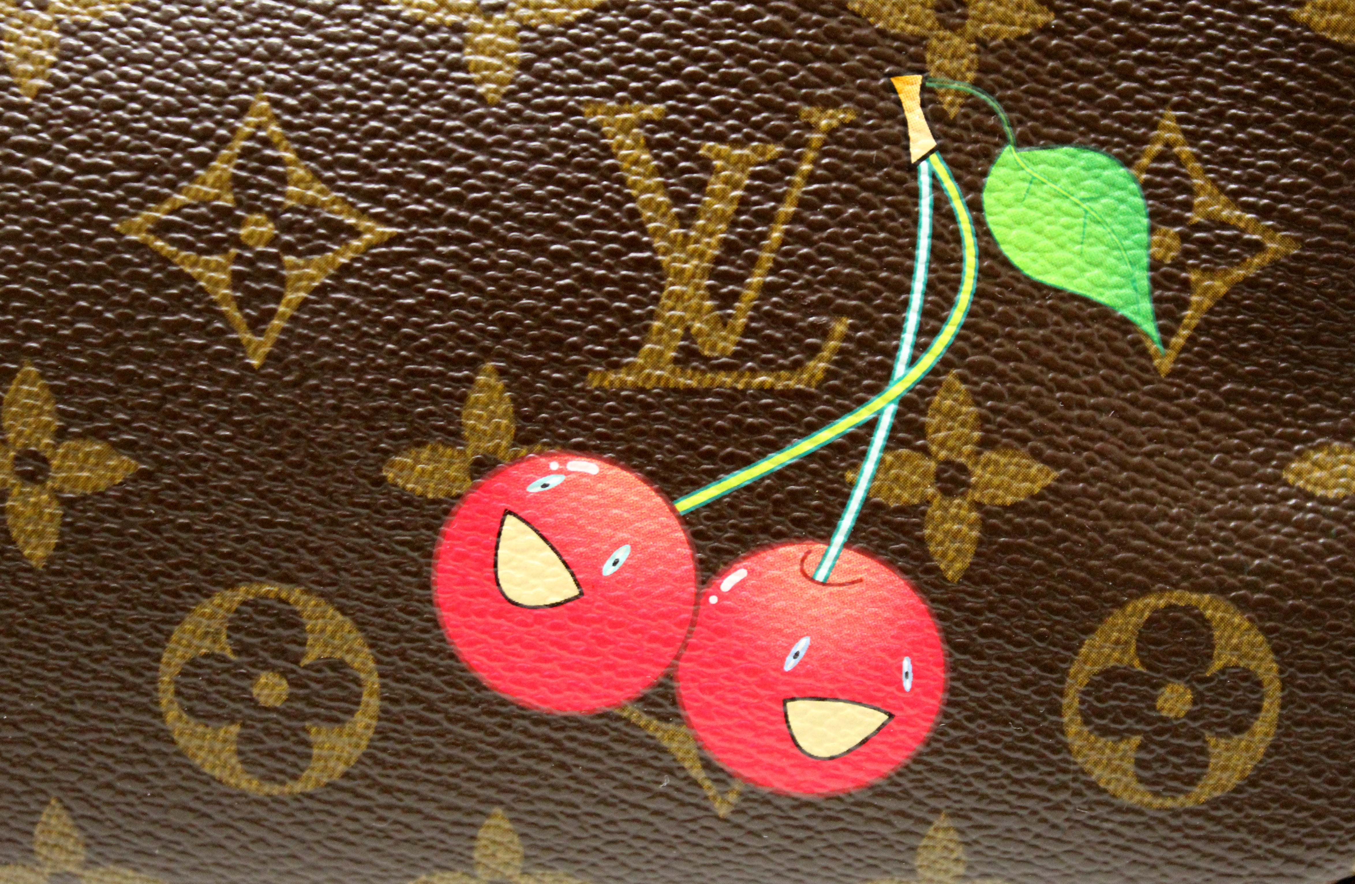 Authentic Louis Vuitton Limited Edition Monogram Cerises Pochette Accessories Bag - Perfect for Parties, Date Nights & Luxury Fashion Collectors