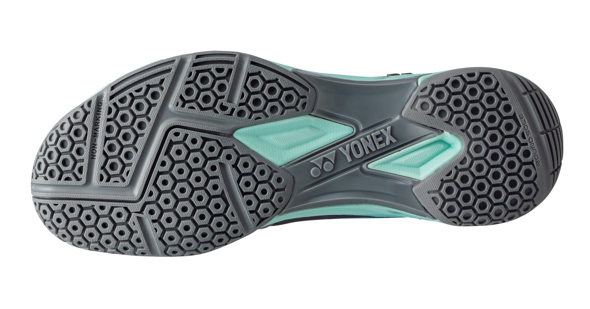Yonex Power Cushion Cascade Drive Unisex Badminton Shoes for Men & Women - Lightweight Court Sneakers with Cushioning Technology (Gray/Pale Green) - Perfect for Indoor Badminton, Tennis & Squash Games