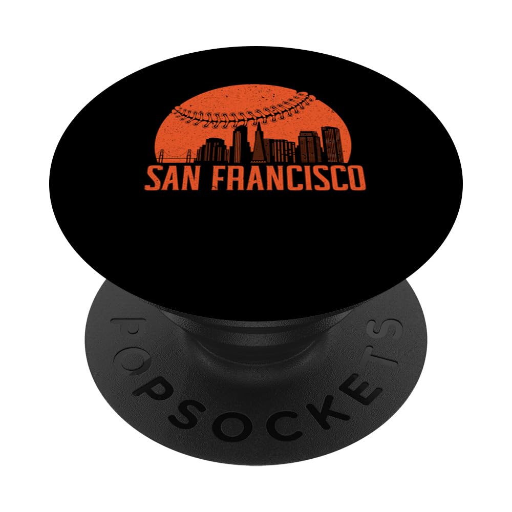 San Francisco Giants Baseball Fan PopSockets PopGrip - Swappable Phone Grip & Stand for iPhone, Samsung & More - Perfect for Baseball Games, Travel & Everyday Use