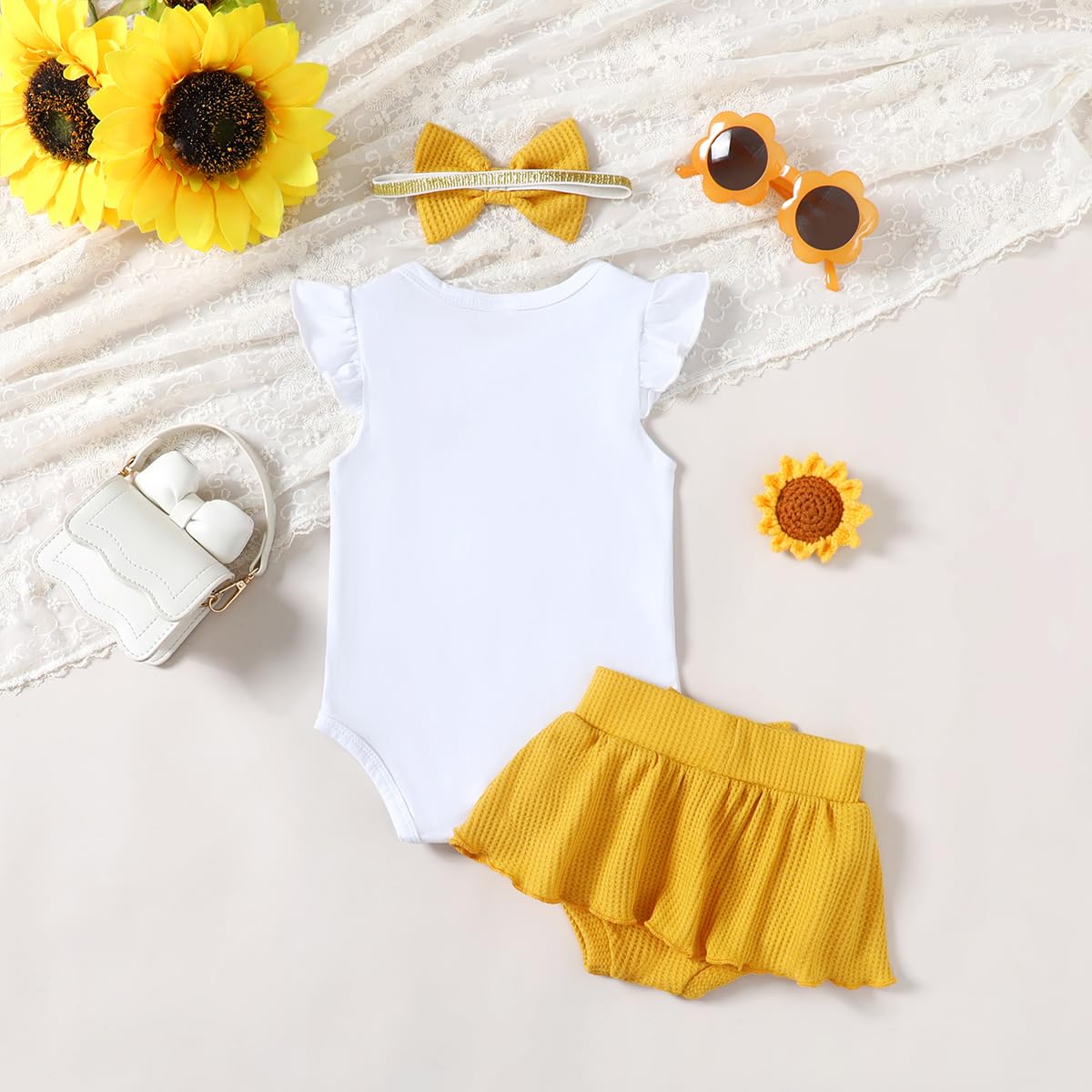 Adorable Baby Girl Half Birthday Outfit - 1/2 Year Bee-Themed Skirt Set for Half Way to One Celebration | Perfect for Photoshoots, Birthday Parties & Special Occasions