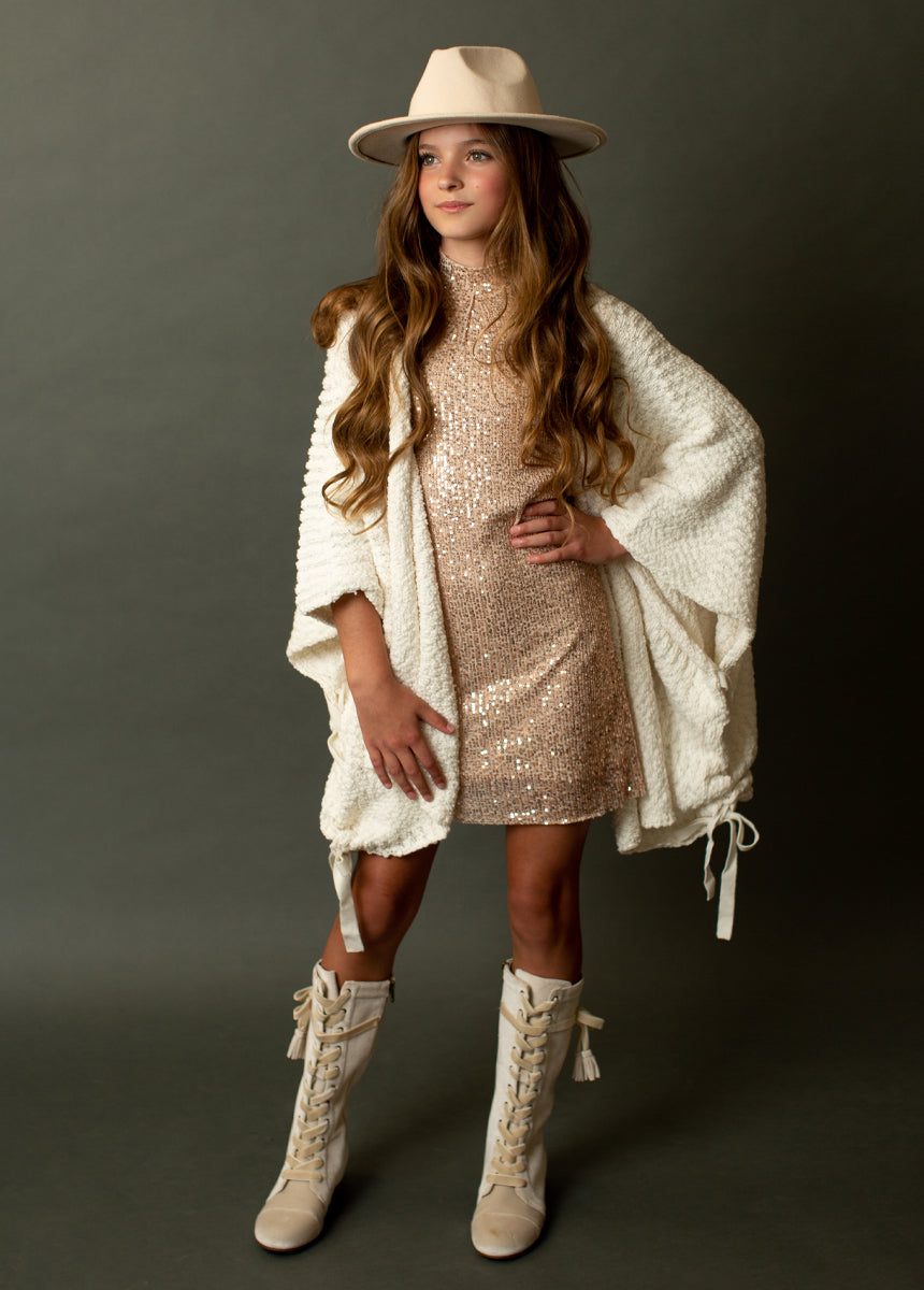 Elegant Champagne Chele Dress for Women - Perfect for Weddings, Parties & Special Occasions