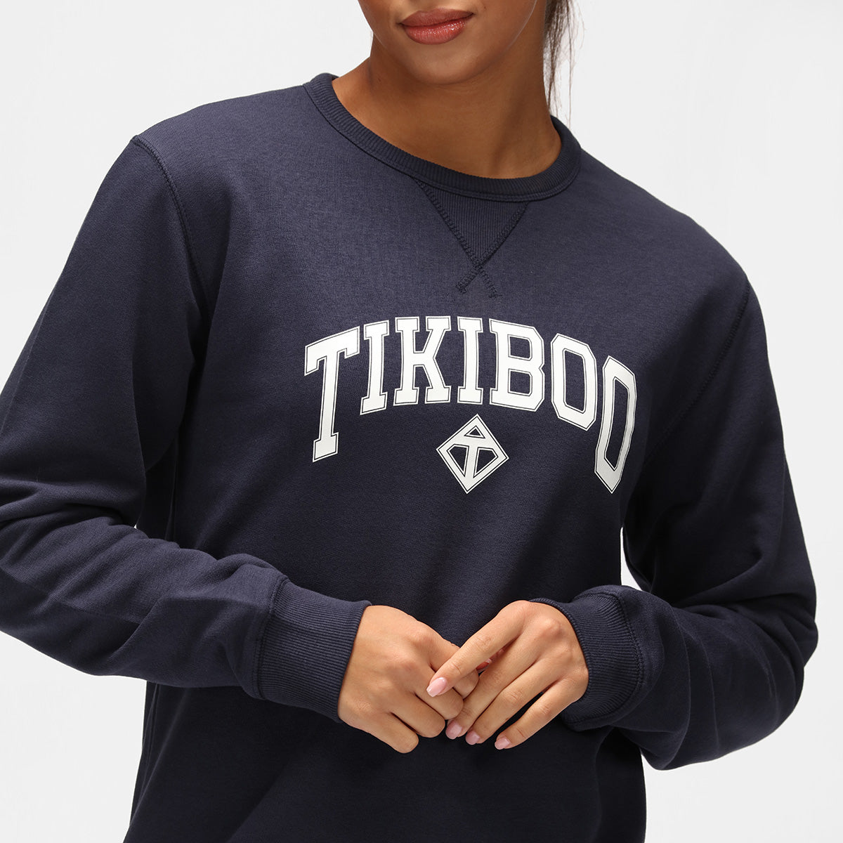 Navy Blue Athleisure Sweatshirt for Women - Comfortable Casual Pullover Hoodie | Perfect for Yoga, Gym & Lounge Wear