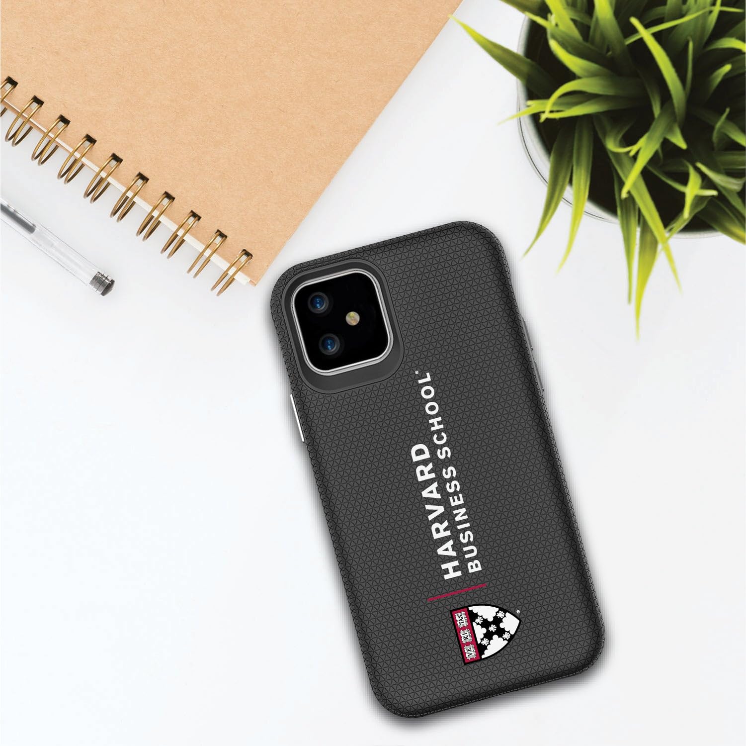 OTM Essentials Durable Shockproof Phone Case for iPhone XR - Harvard Business School Design - Perfect for Business Professionals & Students