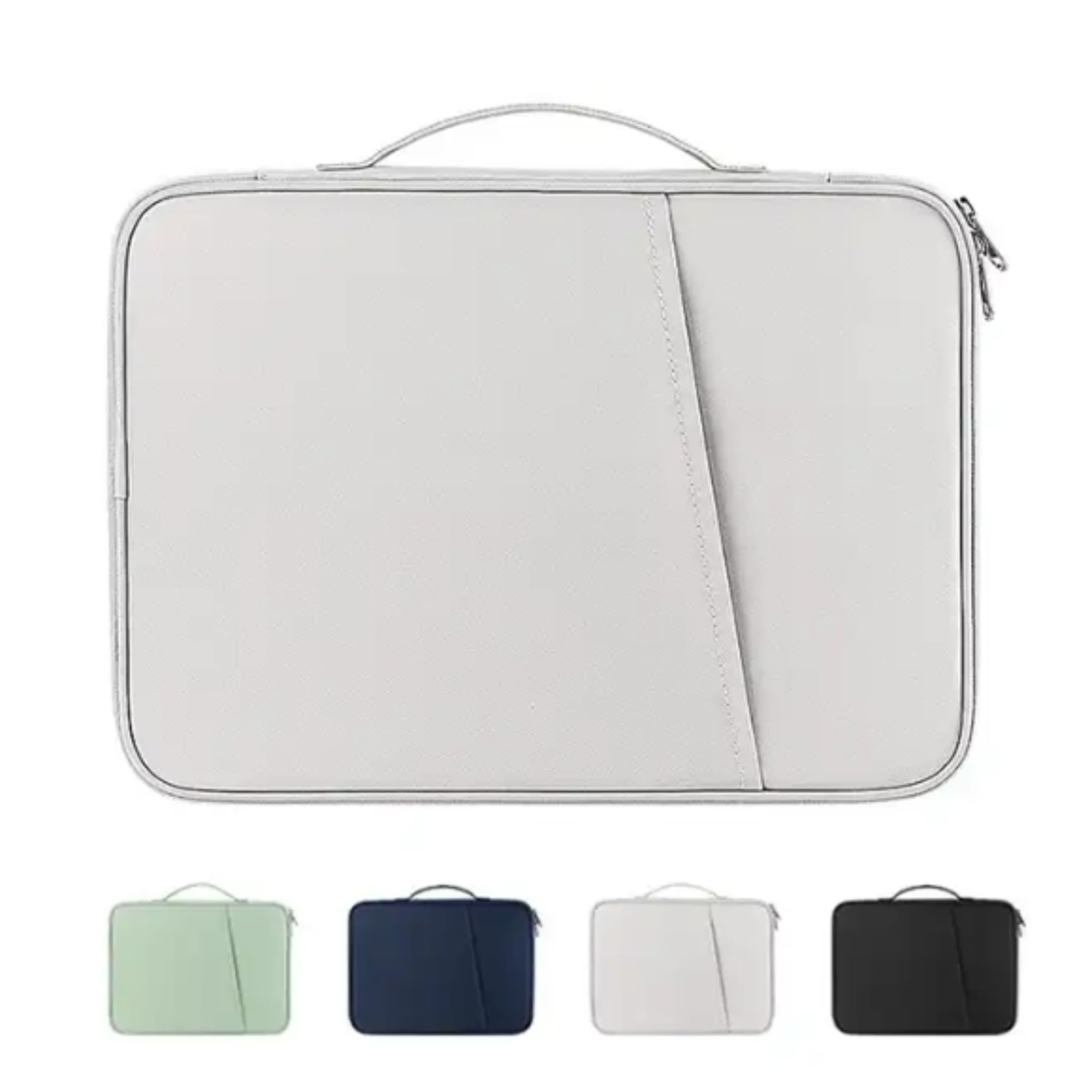 Premium Laptop Sleeve for MacBook Air 13 Inch & 13.3 Inch Notebooks - Shockproof Protective Case with Handle, Lightweight & Durable Travel Computer Bag (Gray) - Perfect for Business Trips, Commuting & Daily Use