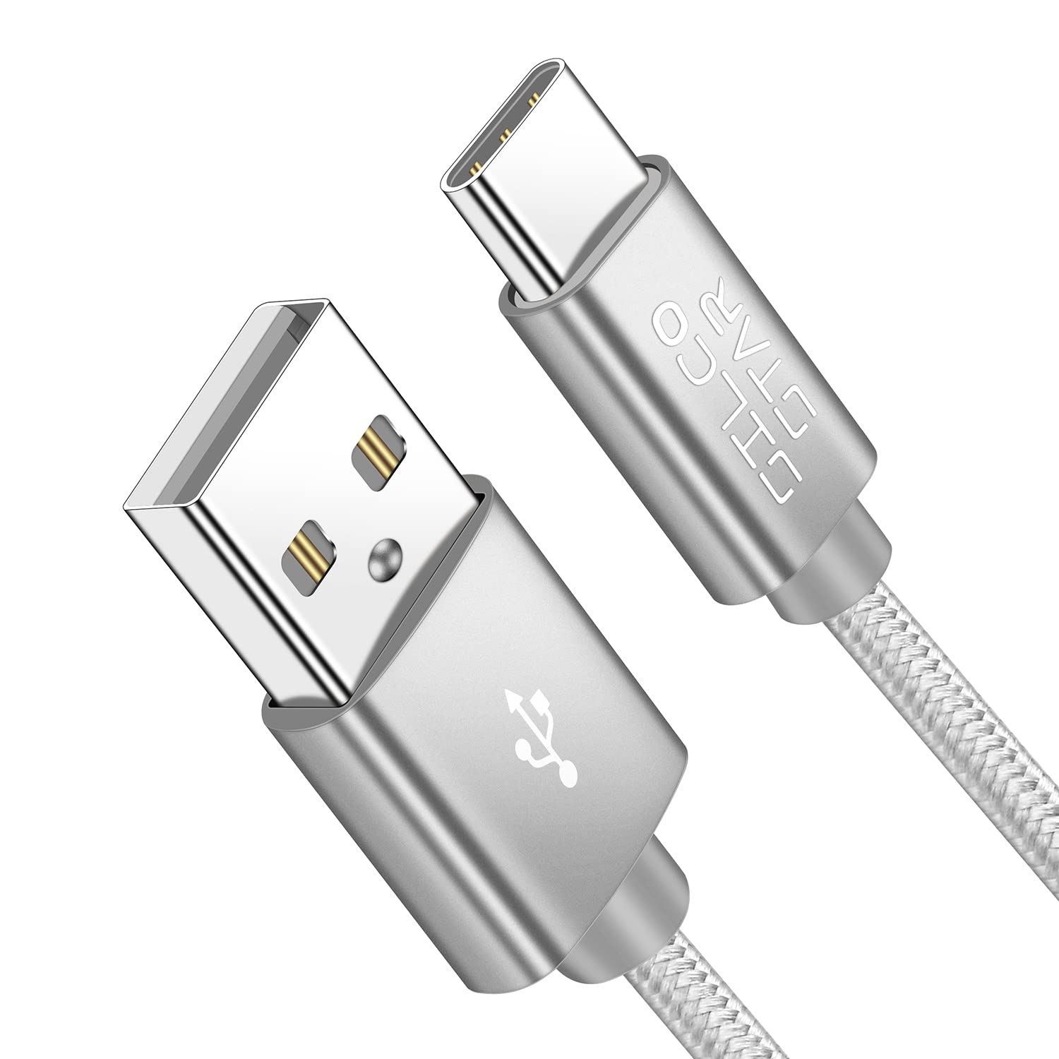 SILCOSTAR USB-C 3.1A Fast Charging Cable with Nylon Braided - Compatible with Lenovo Tab M10/M10 Plus/M10 HD/Tab P11/P11 Pro/P11 Plus - Durable Type C Charger for Home, Office & Travel