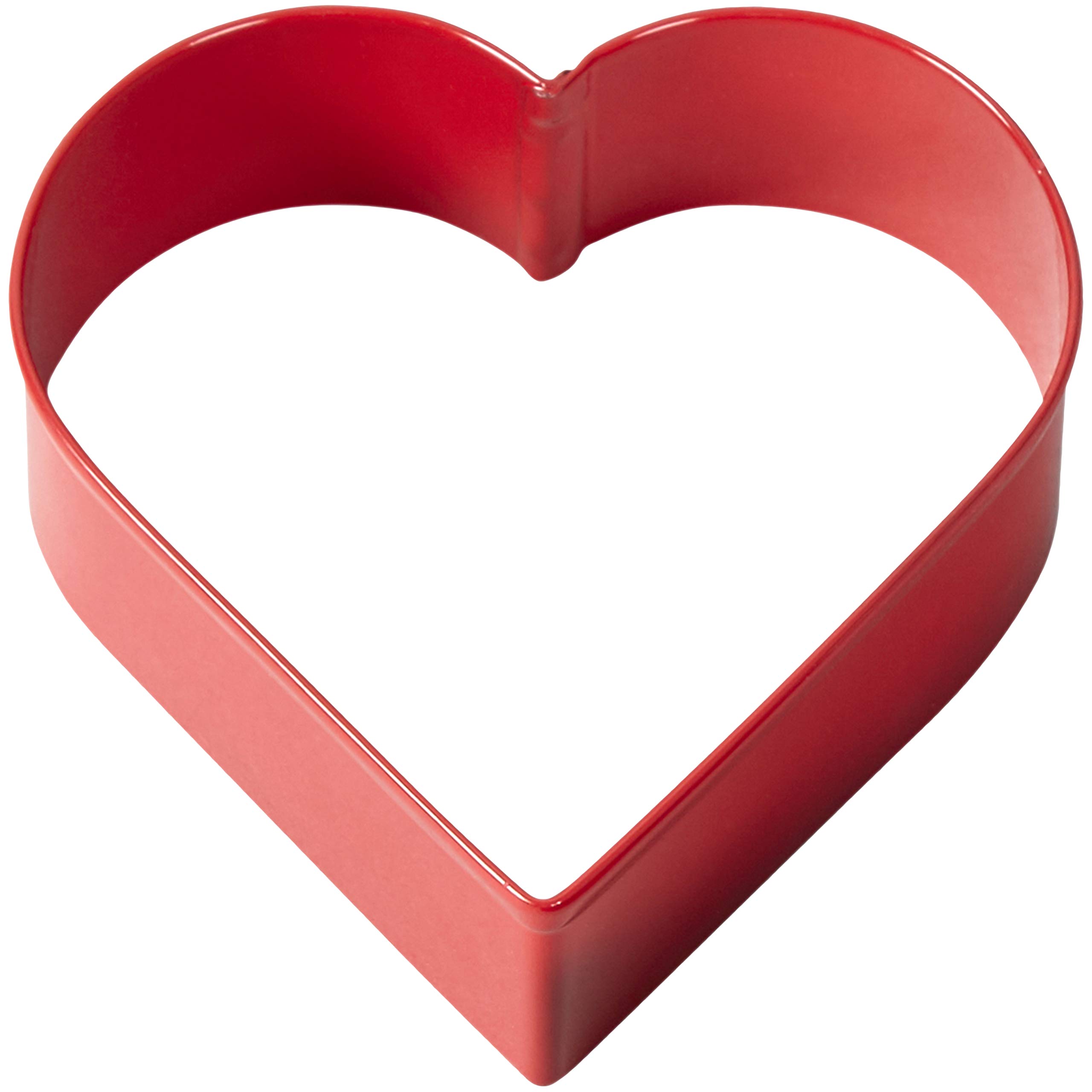 Wilton 3-Inch Red Metal Heart Cookie Cutter - Perfect for Valentine's Day, Wedding, and Holiday Baking Decorations
