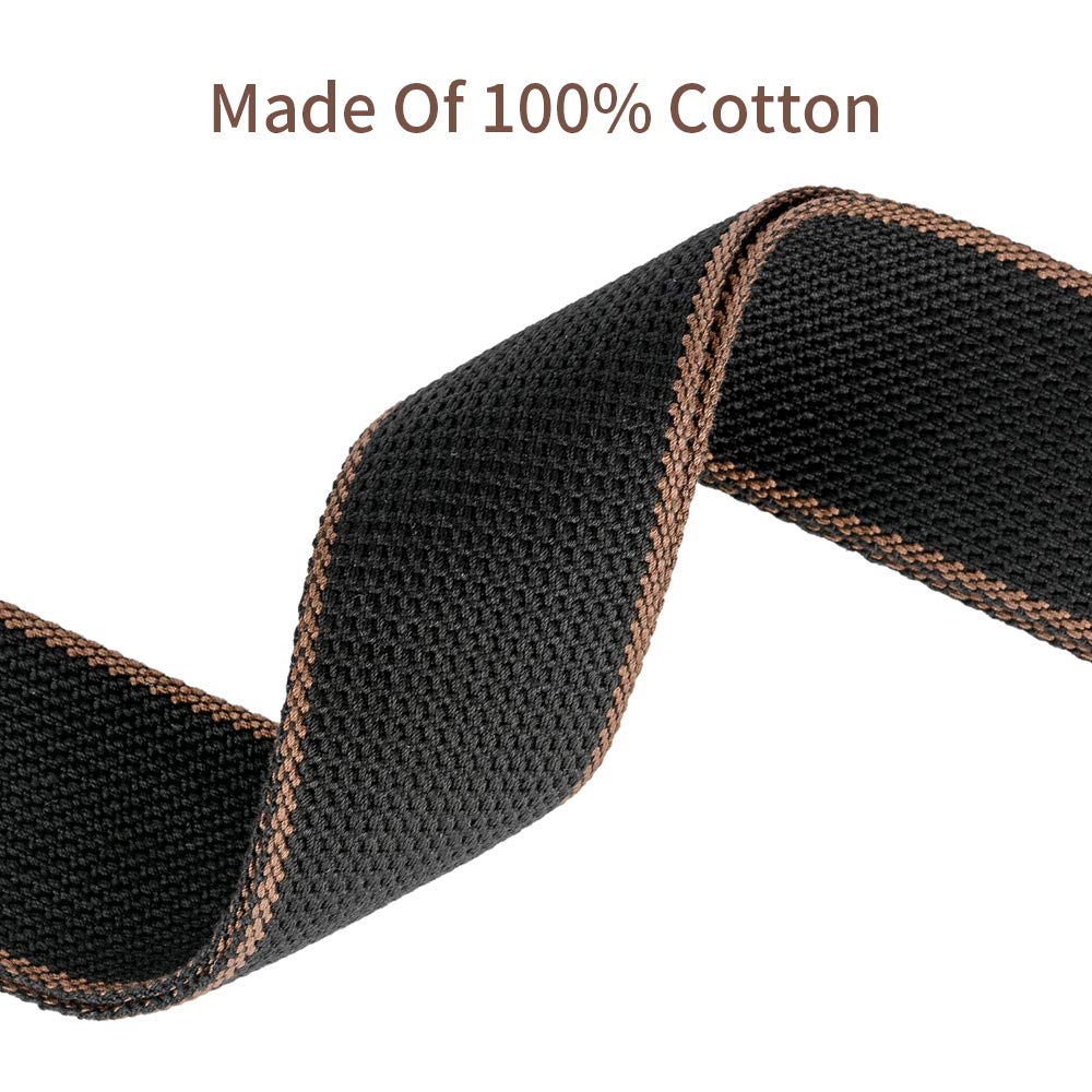 Premium Guitar Strap - 100% Soft Cotton Adjustable Strap with 3 Pick Holders for Bass, Electric & Acoustic Guitars | Comfortable & Durable for Live Performances, Studio Sessions & Practice
