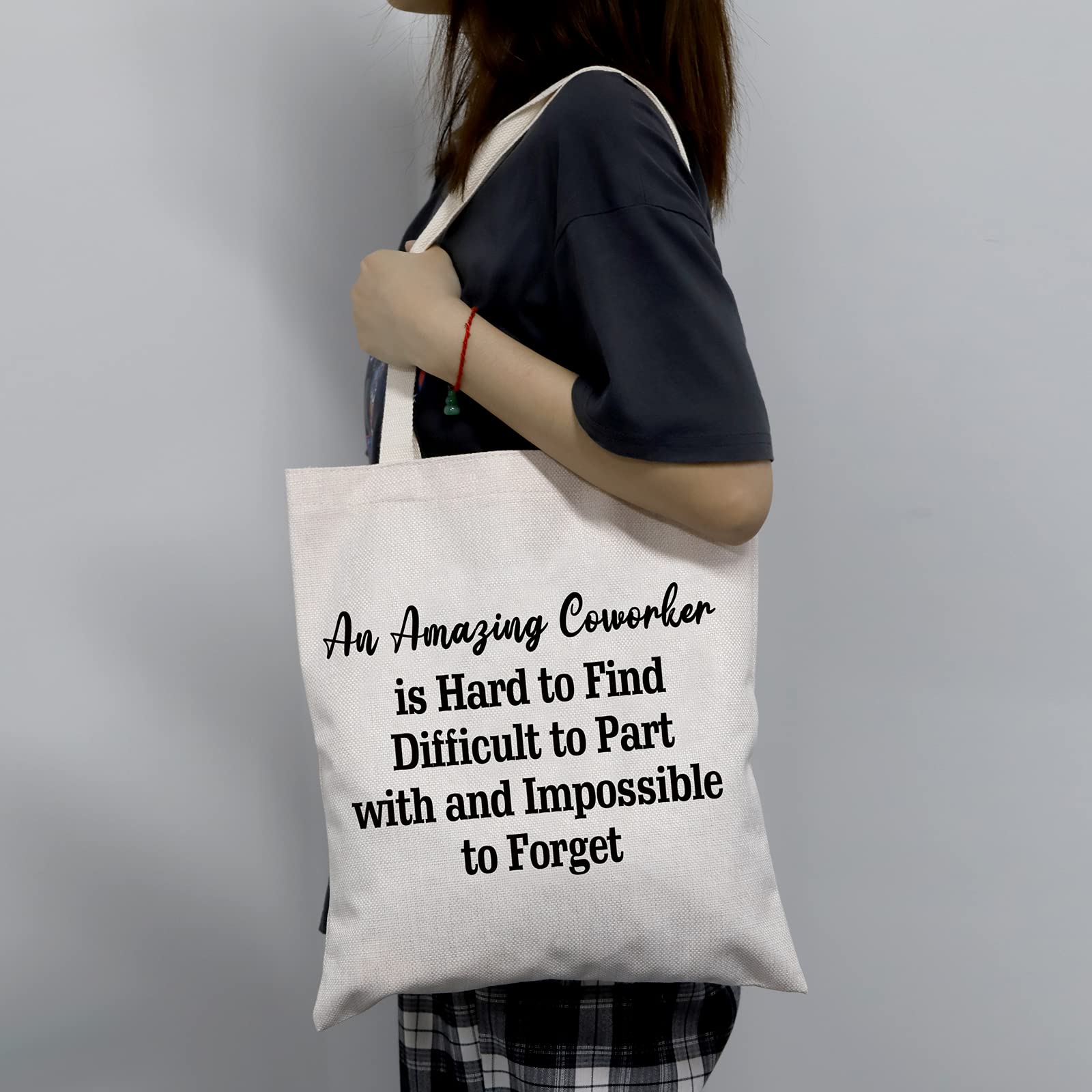 LEVLO Coworker Leaving Tote Bag - Premium Farewell Gift for Amazing Colleagues | Durable Work Commute & Shopping Tote | Perfect for Office Goodbye Parties, Retirement Gifts & Coworker Appreciation