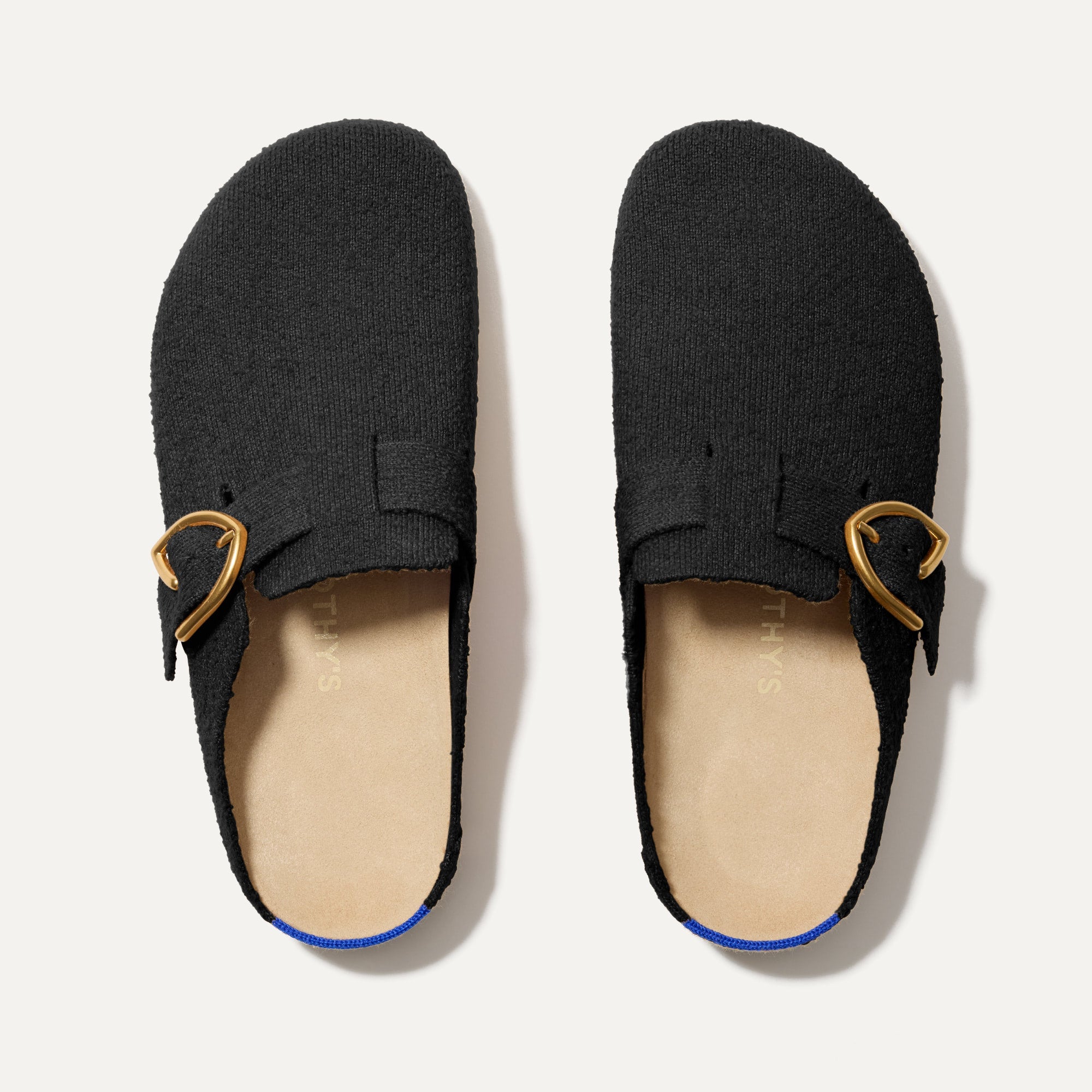 Soft Black Bouclé Buckle Clog - Comfortable Slip-On Shoes for Women | Perfect for Casual Wear, Home & Office
