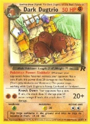 Dark Dugtrio - Team Rocket - 23/82 Pokemon TCG Card - Rare Collectible for Trading Card Game Players & Fans | Perfect for Battles, Collections, and Gifts