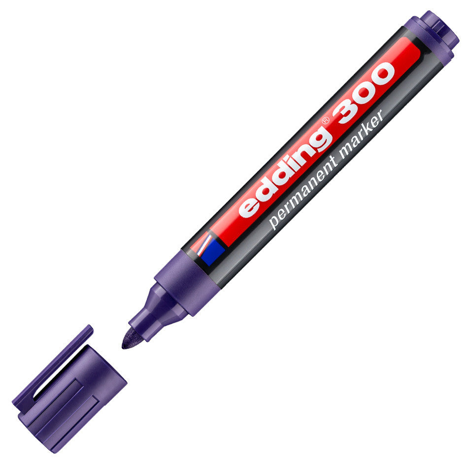edding 300 Permanent Marker - Black, Fine Point, Waterproof & Fade-Proof - Ideal for Labeling, Organizing & DIY Projects
