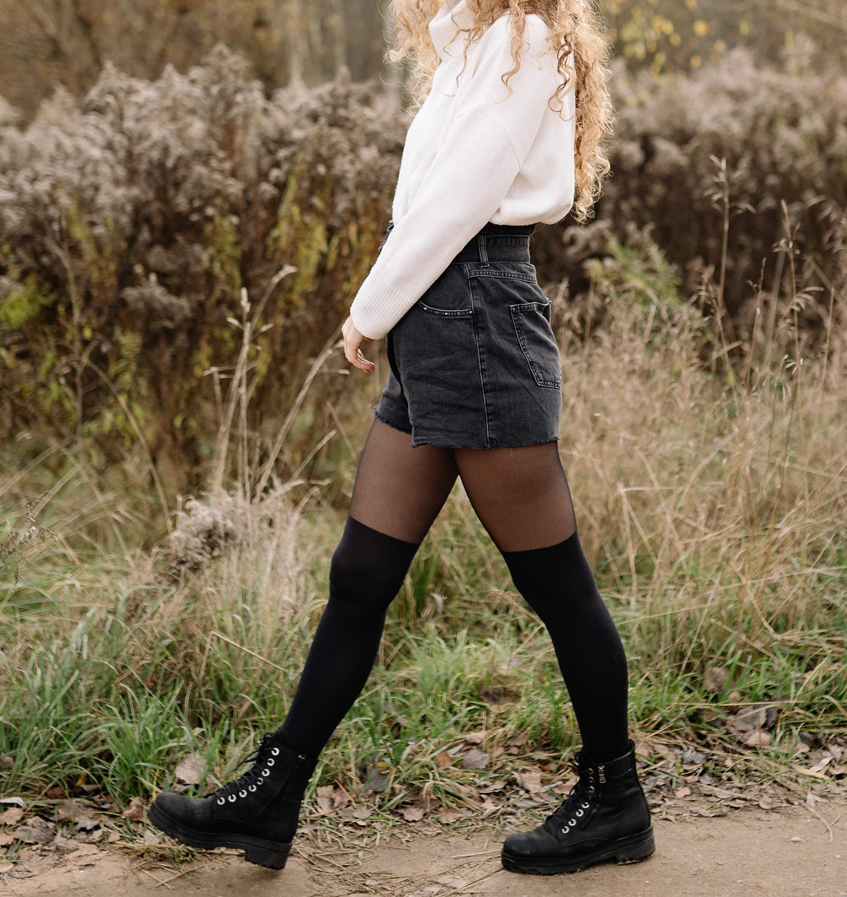 Bevigorio Women's Thigh High Over The Knee Socks - Long Boot Socks for Daily Wear, Cosplay & Fashion - Perfect for Winter, Boots & Outfit Styling