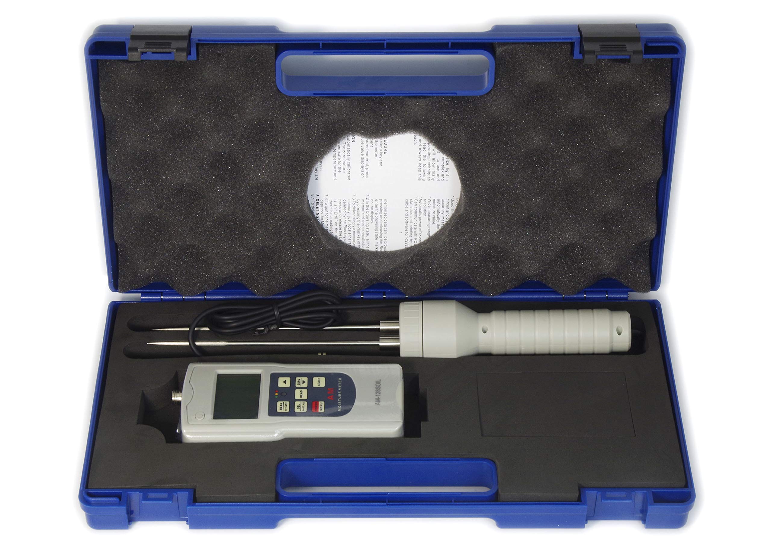 Digital Soil Moisture Meter - 0-80% Range with Pin Probe, Digital Display & Color Coding - Perfect for Garden, Farm, and Indoor Plant Care
