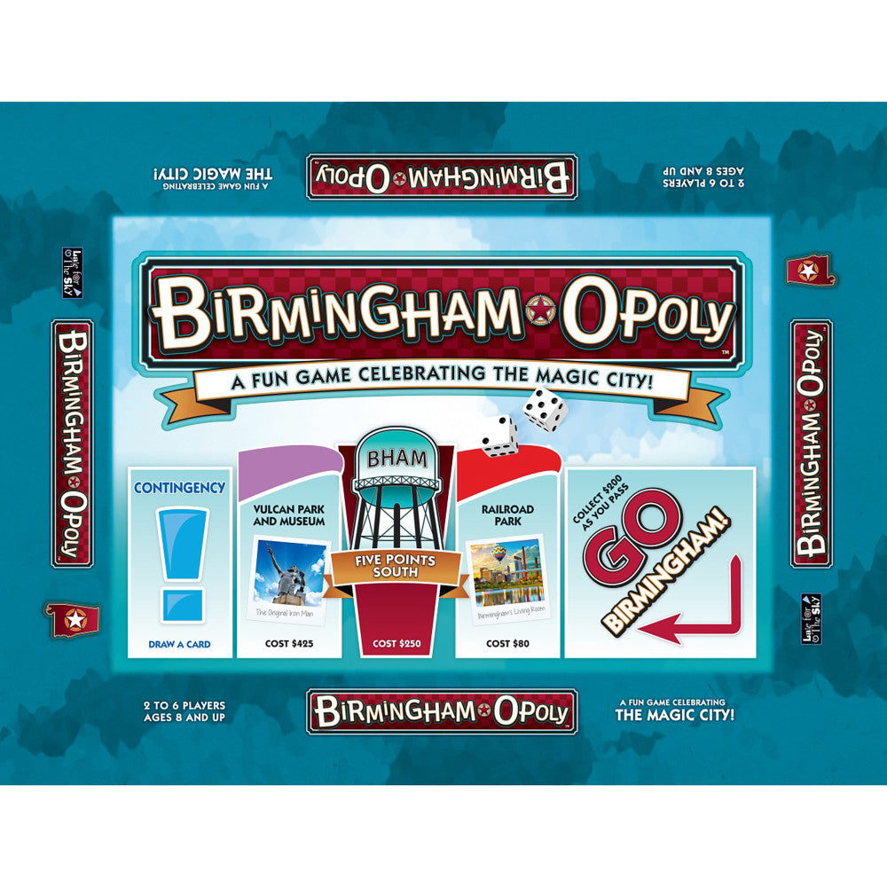 Birmingham Opoly City Adventure Board Game - Fun Family & Friends Strategy Game for Game Nights, Parties & Travel | Late For The Sky