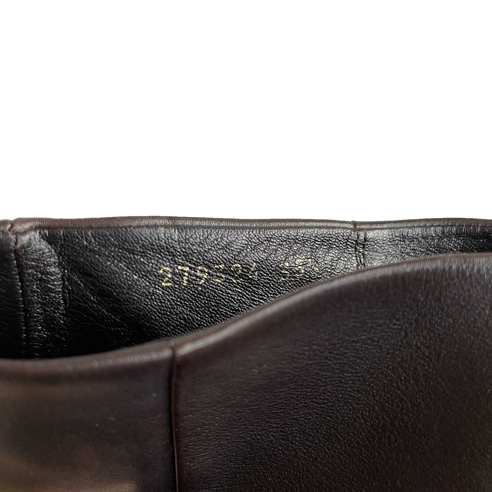 Gucci Leather Platform Knee High Boots for Women - Size IT 35.5 / US 5.5 - Brown Luxury Fashion Boots - Perfect for Fall Winter Outfits, Parties & Date Nights