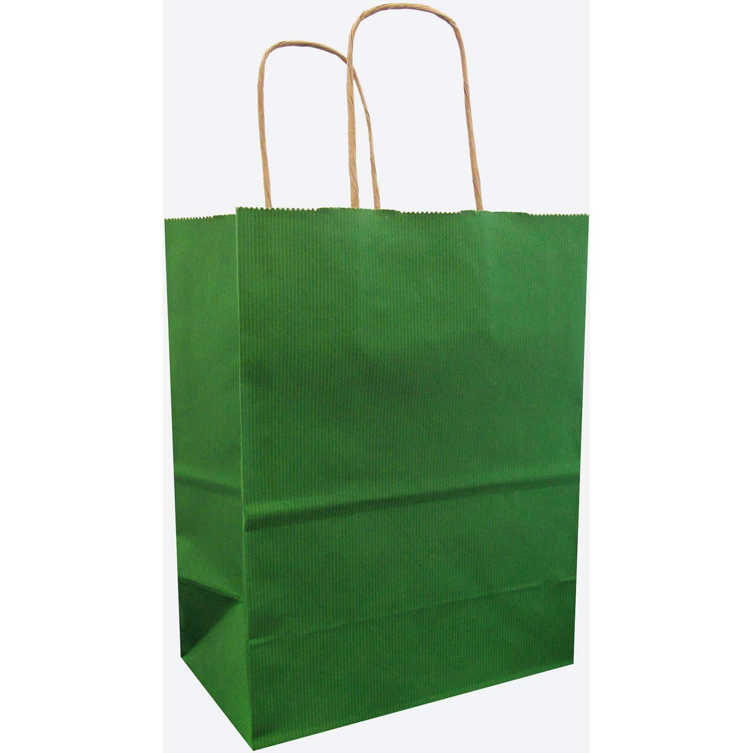Eco-Friendly Jillson & Roberts Medium Kraft Paper Bags - 25 Pack, Green | Perfect for Retail Packaging, Gift Bags, Party Favors & Sustainable Shopping