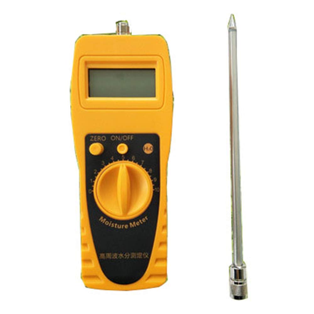 NEWTRY Digital Moisture Meter - Soil Moisture Tester & Analyzer for Plants, Wood, Concrete - Accurate Water Detector for Gardening, Farming, Construction (Silver)