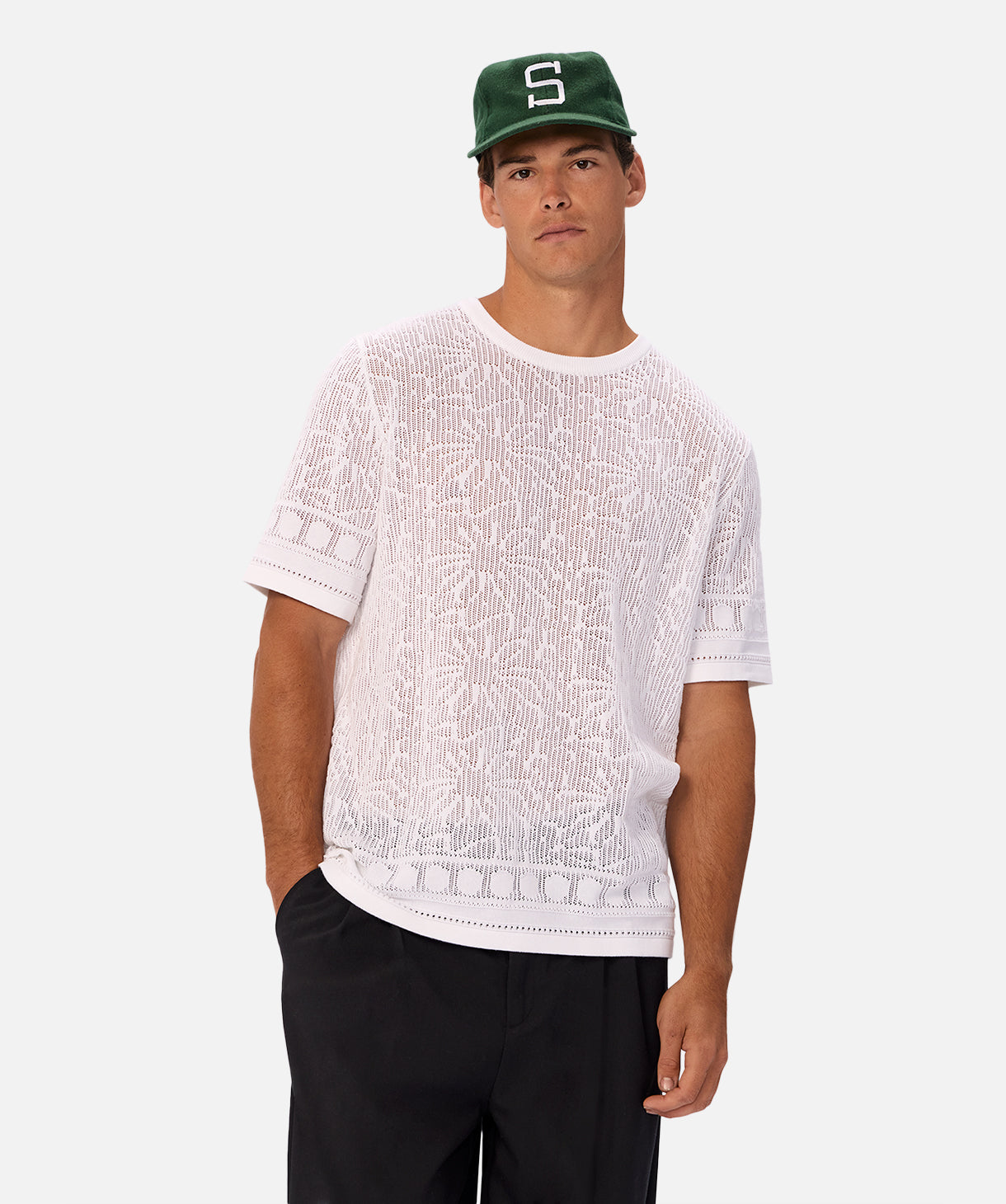 Venezia Knitted Tee - Soft Cream Women's Casual Knit Top | Perfect for Everyday Wear & Layering