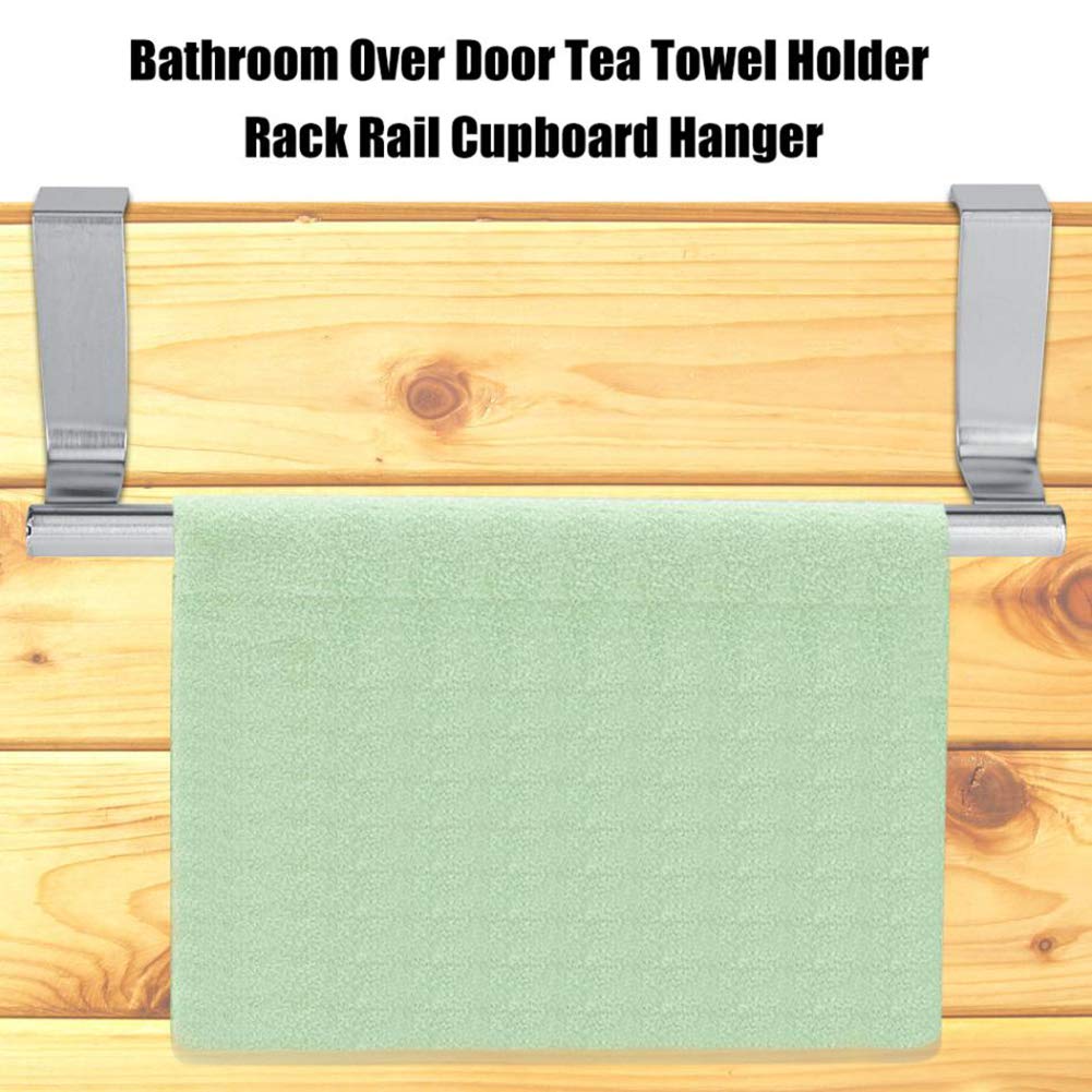 Stainless Steel Towel Bars with Hooks - 14