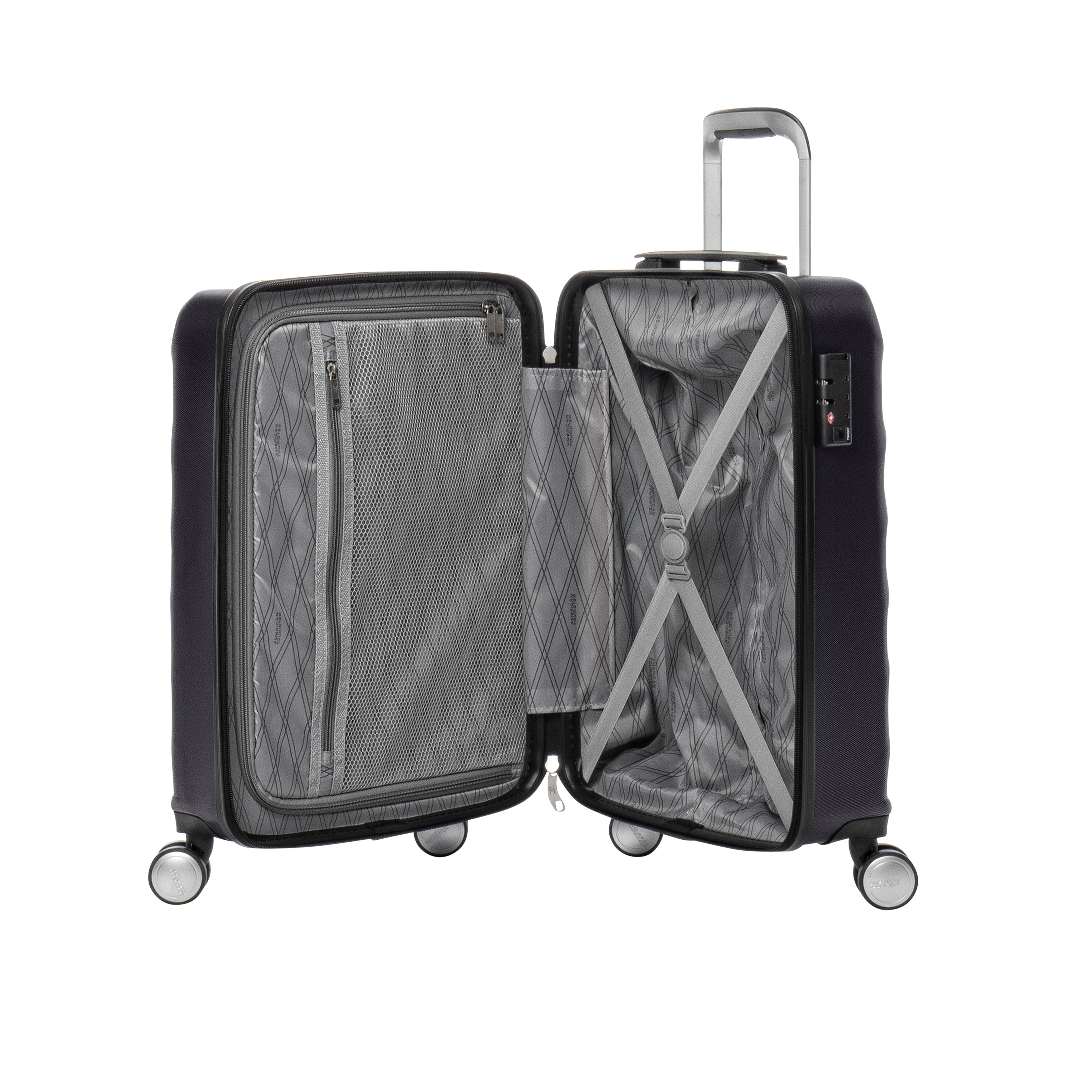 American Tourister Crave Collection Carry On Spinner Luggage - Lightweight Hardshell Suitcase with 360° Wheels for Air Travel & Weekend Getaways
