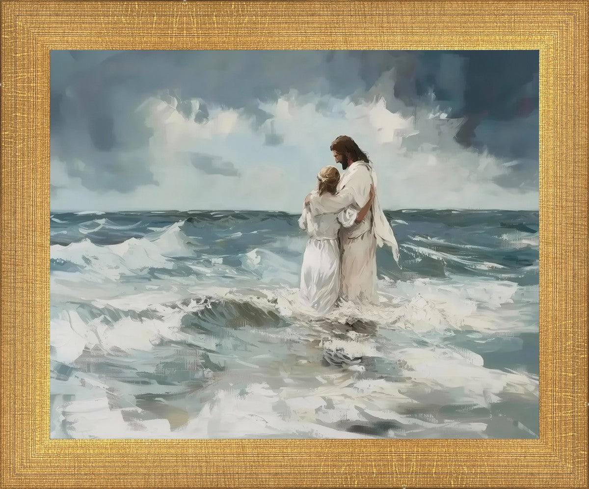 Be Still By Gabriel Heaton - Inspirational Christian Wall Art for Home & Office Decor - Perfect for Living Room, Bedroom, or Gift