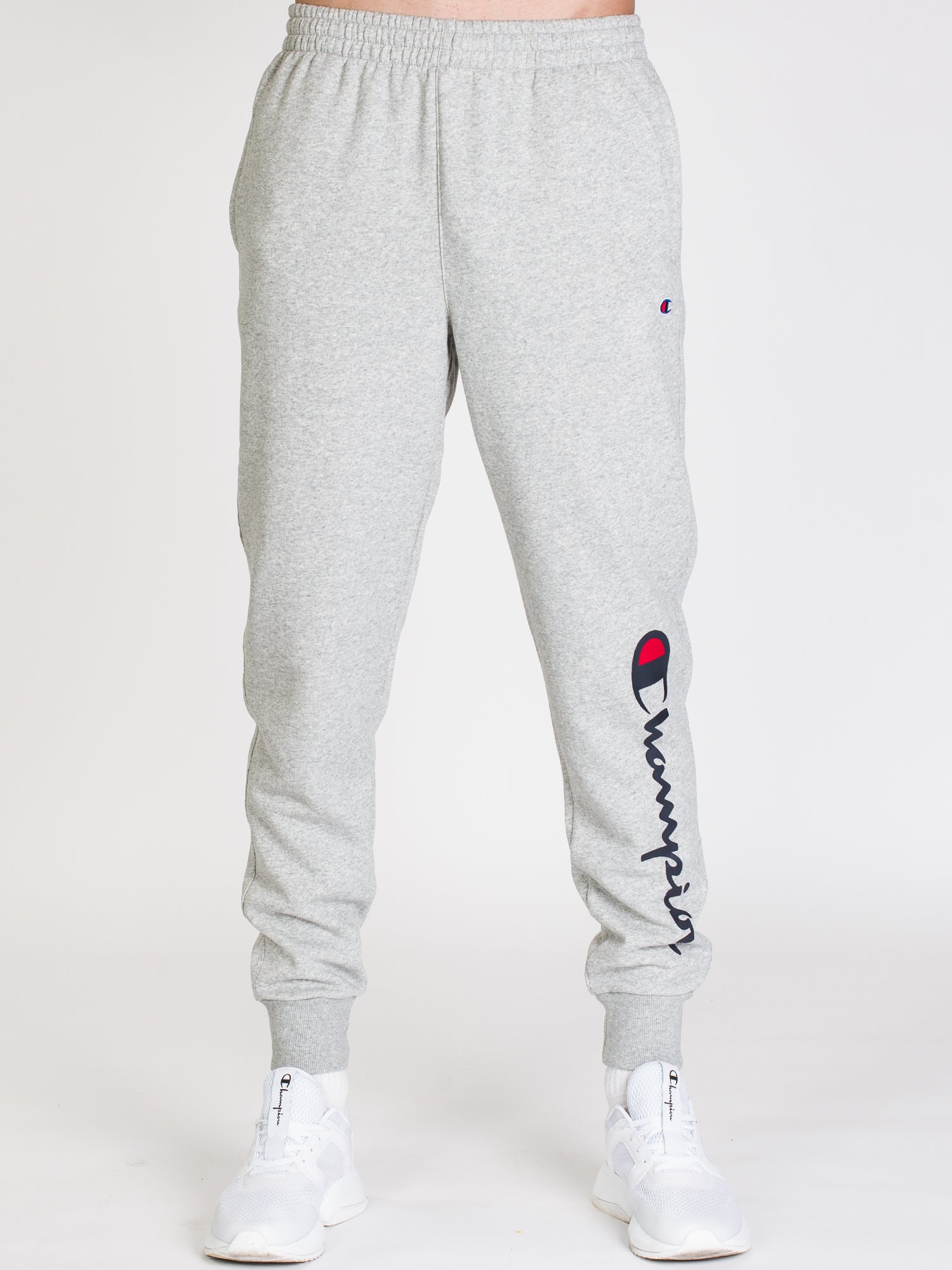 Champion Powerblend Graphic Jogger Pants - Comfortable Fleece-Lined Sweatpants for Men & Women | Perfect for Gym, Running, Lounging & Casual Wear