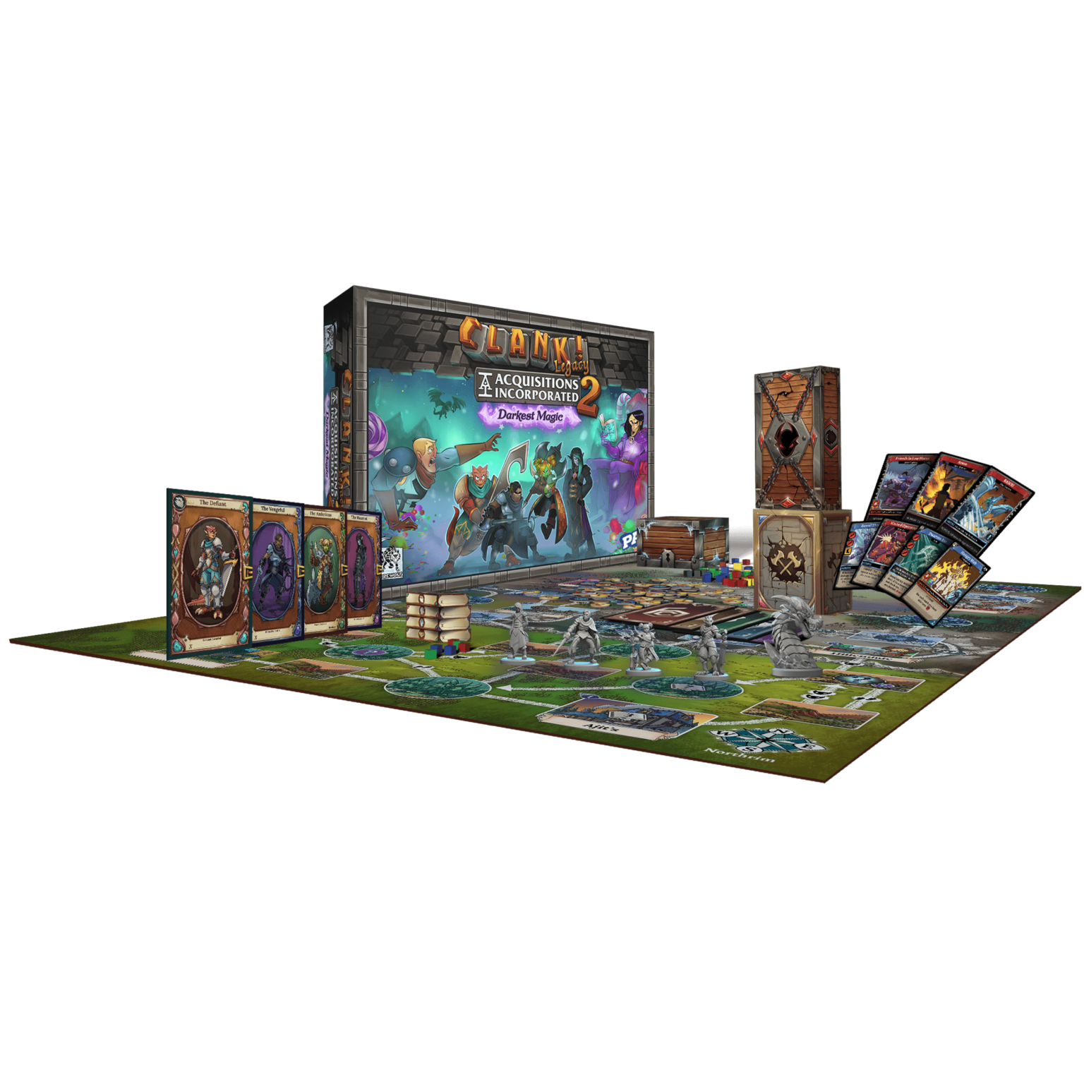 Clank! Legacy 2: Acquisitions Incorporated - Darkest Magic Board Game | Strategy Adventure Game for Adults & Teens | Perfect for Game Nights & Fantasy RPG Fans