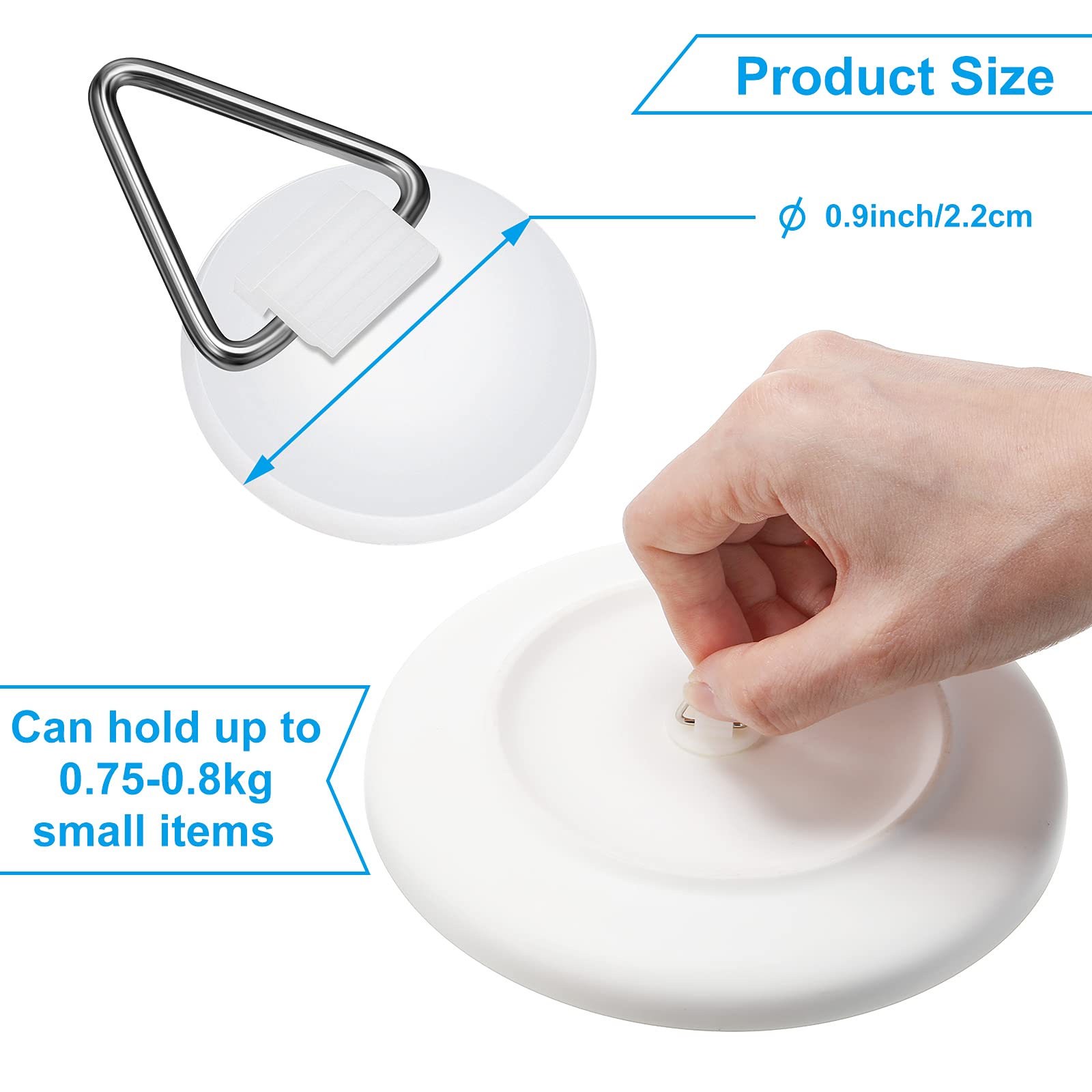 Patelai 40-Pack Invisible Adhesive Wall Hooks - Heavy Duty Self-Stick Plate Hangers for Pictures, Art & Home Decor - Perfect for Hanging Plates, Frames & Wall Decor in Kitchen, Living Room & Office