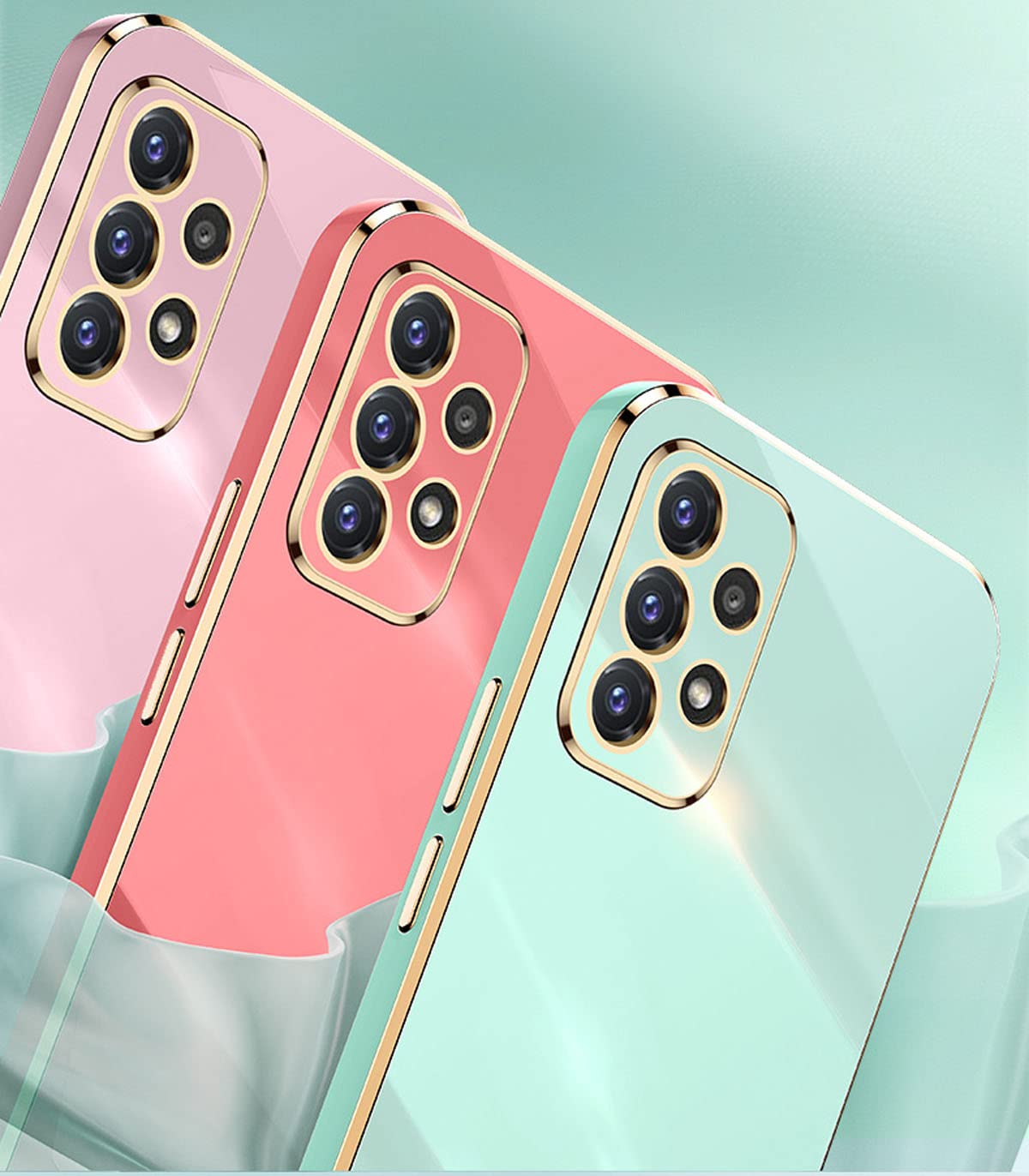 Samsung Galaxy A32 5G Case, Cute Pink Shockproof TPU Silicone Cover with Full Camera Protection & Electroplated Bumper - Perfect for Everyday Use, Travel, and Outdoor Activities (6.5 Inch)