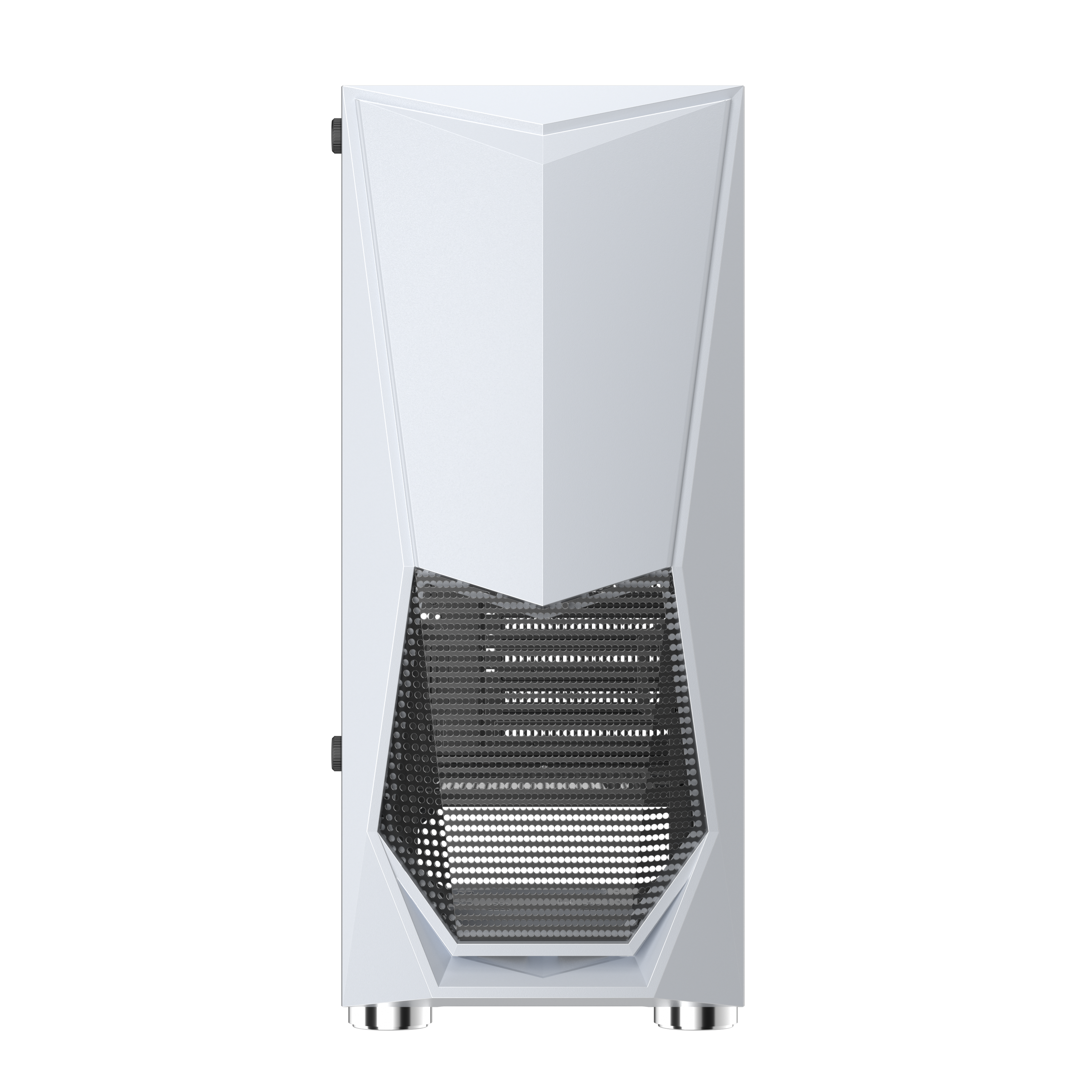 1st Player DK 3 ATX/Micro ATX Mid Tower PC Case - White Tempered Glass Side Panel, High Airflow Design for Gaming & Workstation Builds - Perfect for Home Office & Esports Setup
