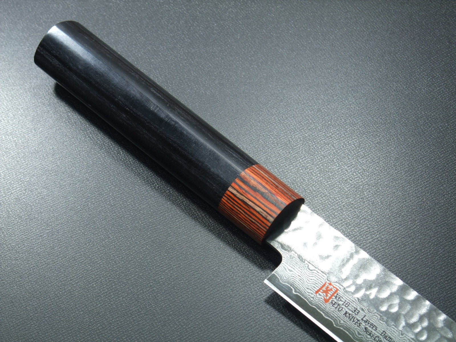 Premium SETO 33-Layer Hammered Nickel Damascus VG10 Sashimi Knife - 210mm (7