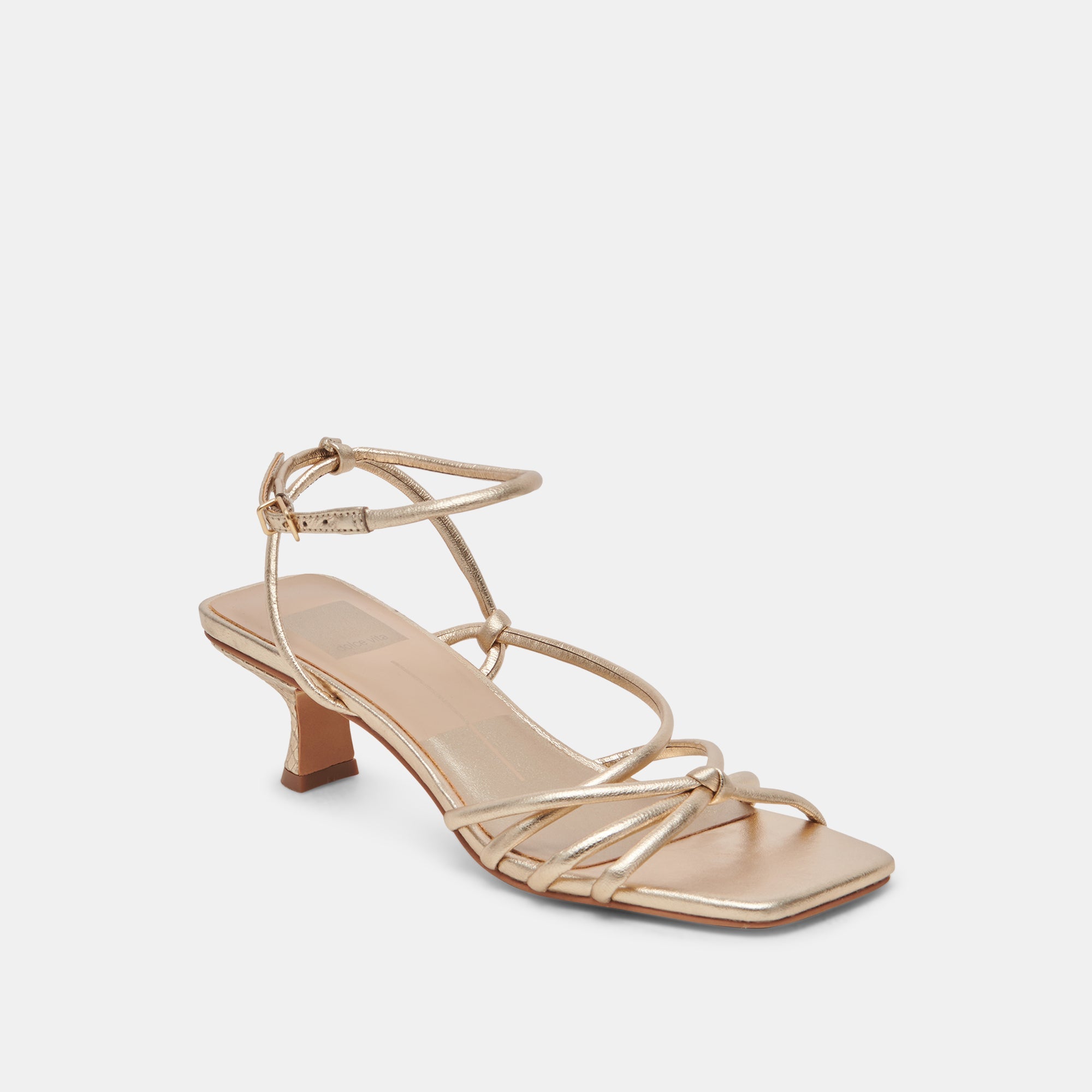BEV HEELS Gold Metallic Leather Women's Dress Shoes - Elegant High Heels for Parties, Weddings & Evening Events