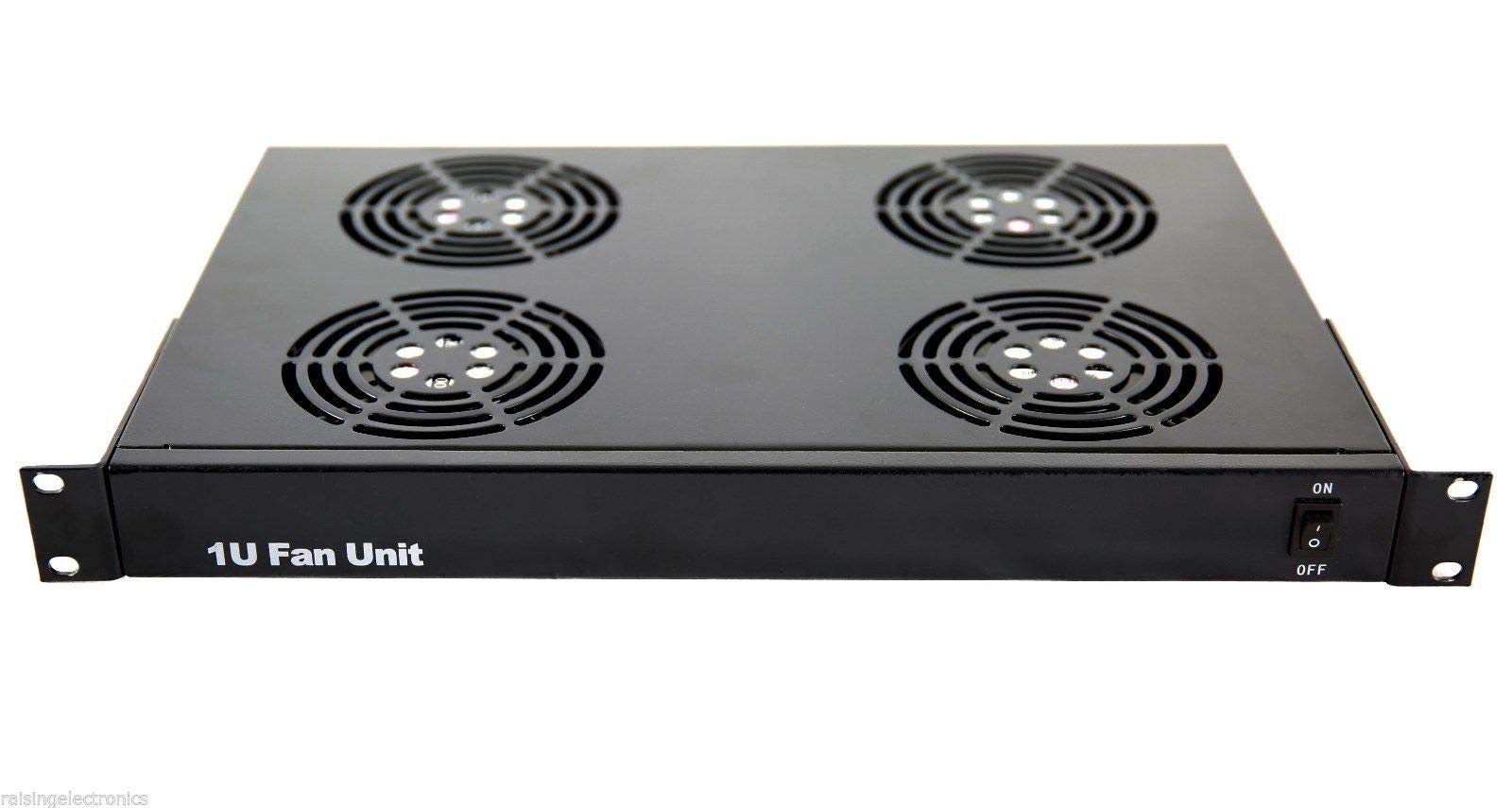 1U Server Rack Cooling Fan - 4 High-Speed Fans for Network Data Center Equipment | Perfect for Server Rooms, IT Cabinets & Rackmount Cooling Solutions