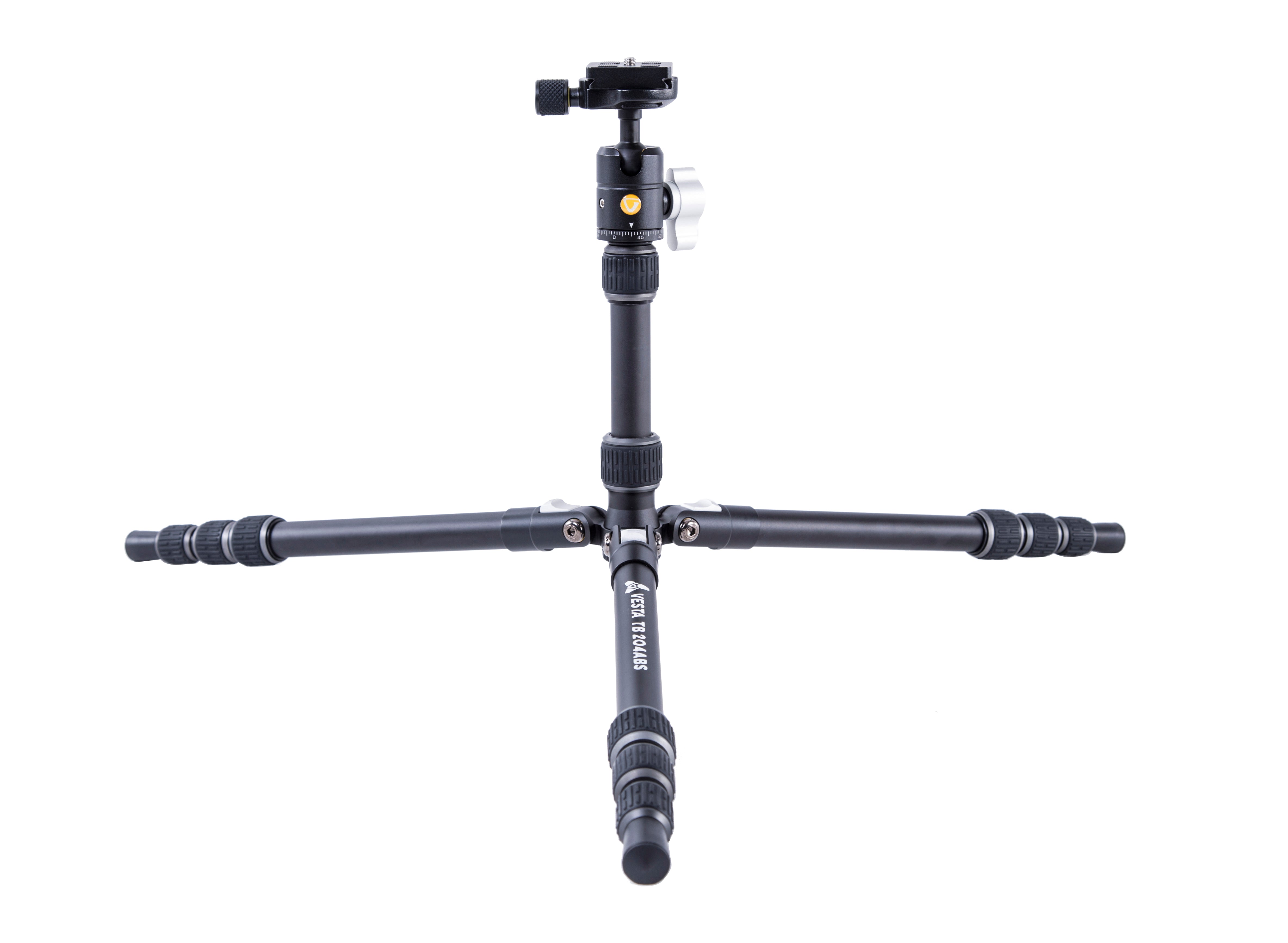 Vesta TB 204ABS Lightweight Aluminum Tripod with T-46 Ball Head - Professional Camera Stand for Photography, Videography & Travel