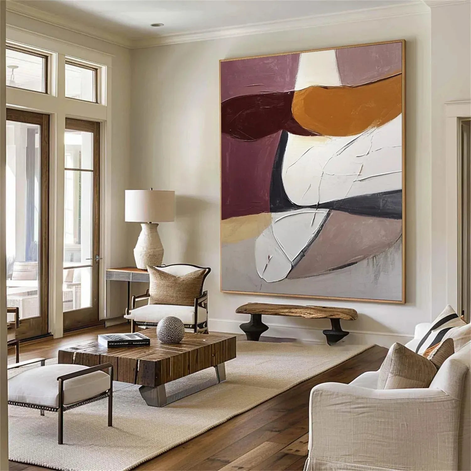 Abstract Tranquility Art Painting #WS197 - Modern Wall Decor for Living Room, Bedroom & Office - Calming Canvas Artwork for Home & Workspace