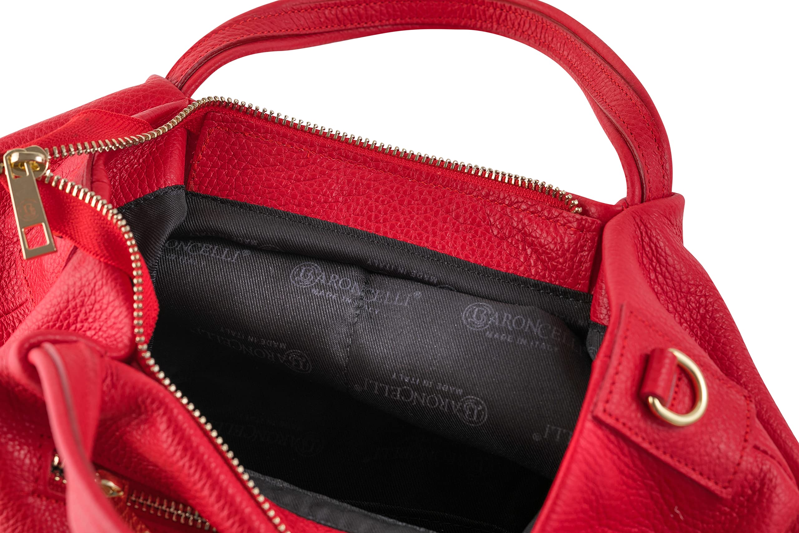 Baroncelli Genuine Italian Leather Purse for Women - Soft Medium Shoulder Crossbody Bag Handmade in Italy | Perfect for Work, Travel & Everyday Use