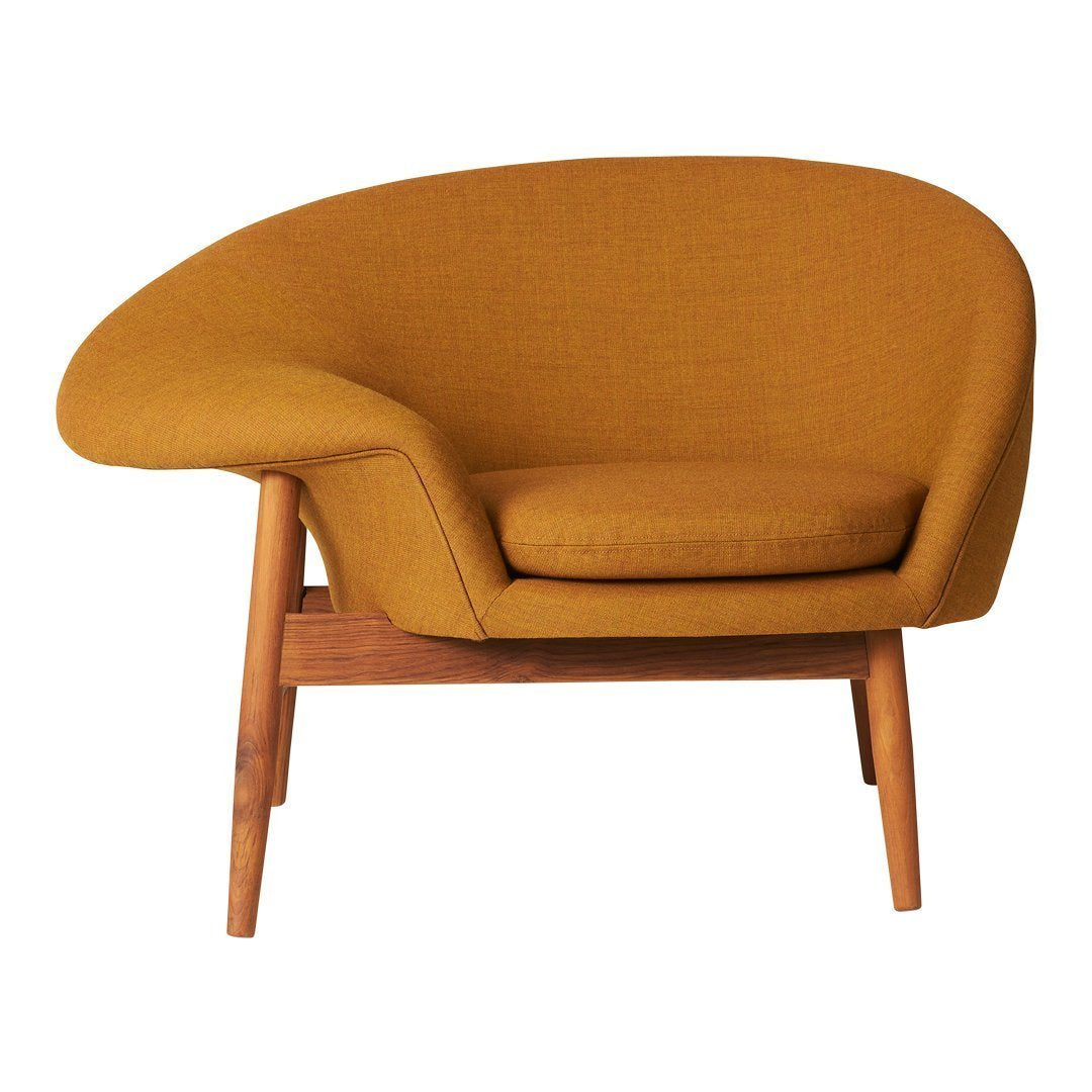 Hans Olsen Fried Egg Chair - Mid Century Modern Lounge Chair with Ottoman, Warm Nordic Design for Living Room, Bedroom & Office - Cozy Reading Nook & Conversation Piece