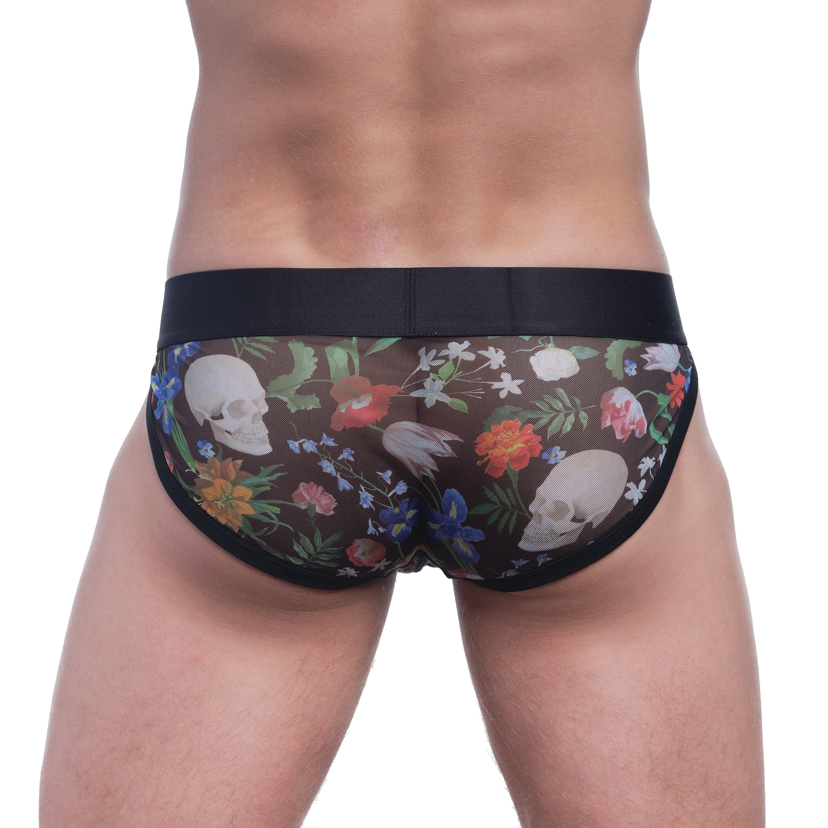 Dutch Floral Mesh Sport Brief - Breathable Comfort Underwear for Men, Workout & Activewear - Perfect for Gym, Running, and Everyday Wear