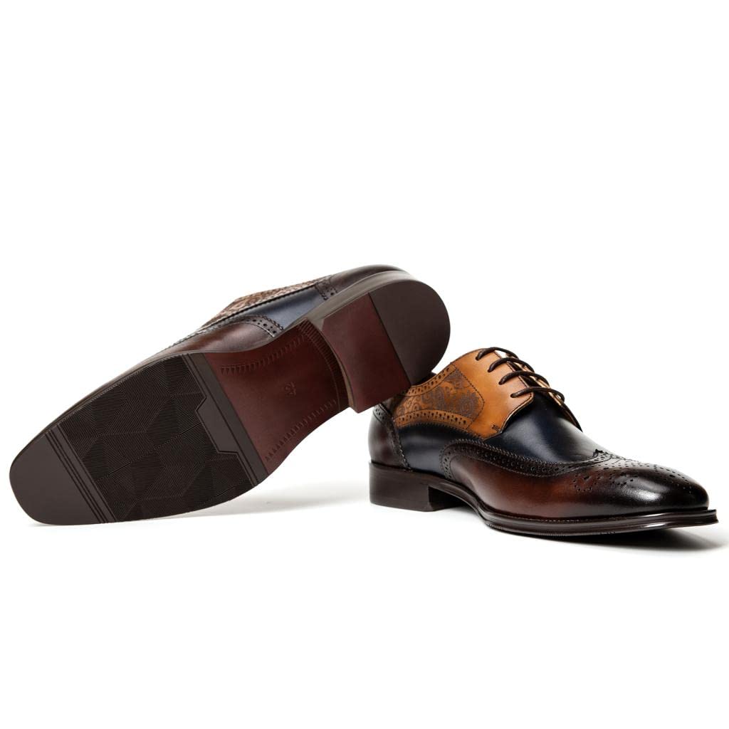 Men's Dress Oxford Shoes - Formal Business & Wedding Lace-Up Shoes for Men - Comfortable Leather Dress Shoes for Office, Interviews & Special Occasions