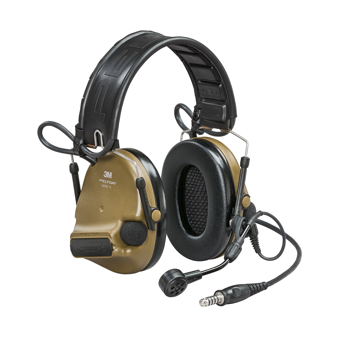 Peltor ComTac VI Tactical Headset - Noise Cancelling Hearing Protection with Gel Earcups & ARC Mounts (Multiple Colors & Models) - Ideal for Shooting, Hunting & Military Use