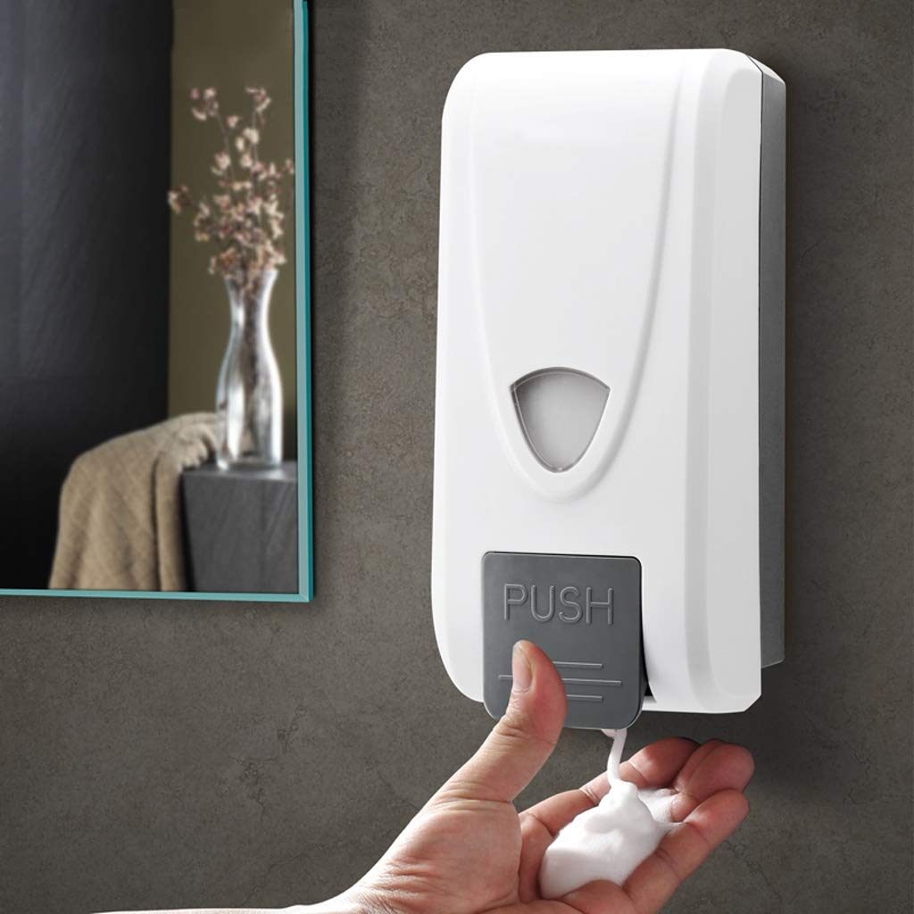 Refillable 1000ml Wall Mount Foam Soap Dispenser for Bathroom & Kitchen - Large Capacity Plastic Hand Sanitizer Dispenser for Home, Hotel, and Office Use - Perfect for Sink Countertop and Washroom Accessories