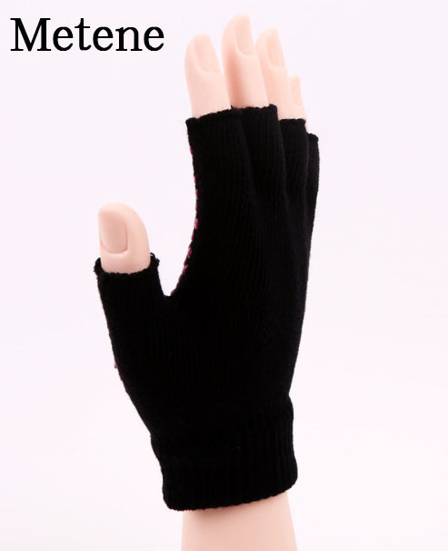 Metene Non-Slip Yoga Gloves for Women - Fingerless Gym Gloves with Silicone Dot Grip for Fitness, Hanging, CrossFit & Cycling - Perfect for Yoga, Workouts & Home Exercise