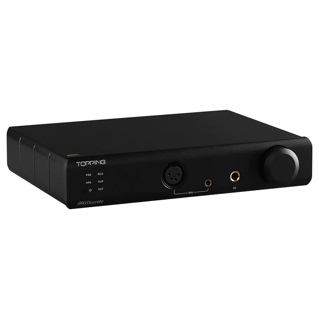 Topping A90 Discrete Balanced Headphone Amplifier & Preamp - High Fidelity Audio for Audiophiles | Perfect for Home Studio, Recording, and Professional Music Listening (Open Box)