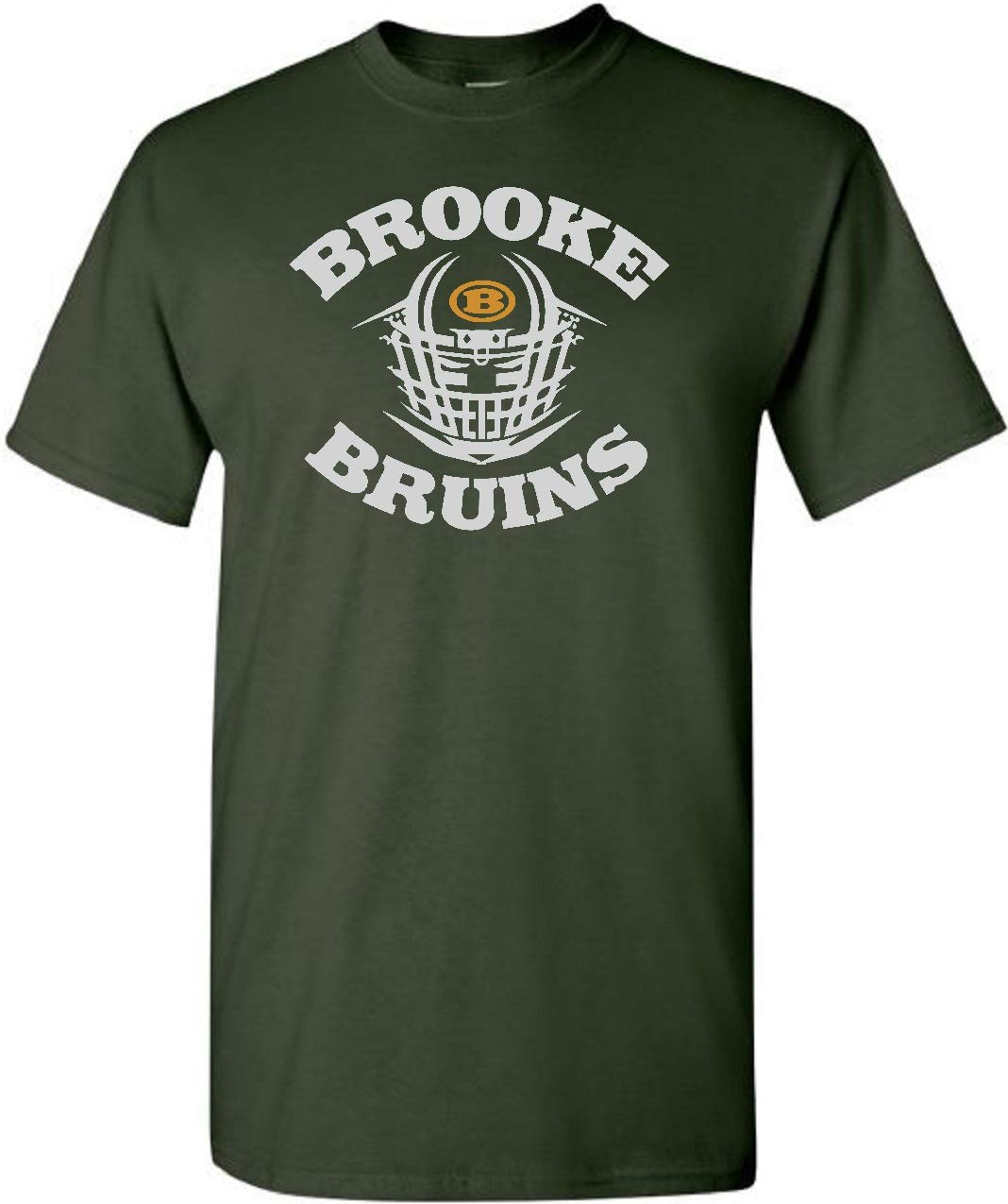 STUFF WITH ATTITUDE Brooke High School Football Forest Graphic T-Shirt - Comfortable Cotton Tee for School Spirit, Game Days & Casual Wear