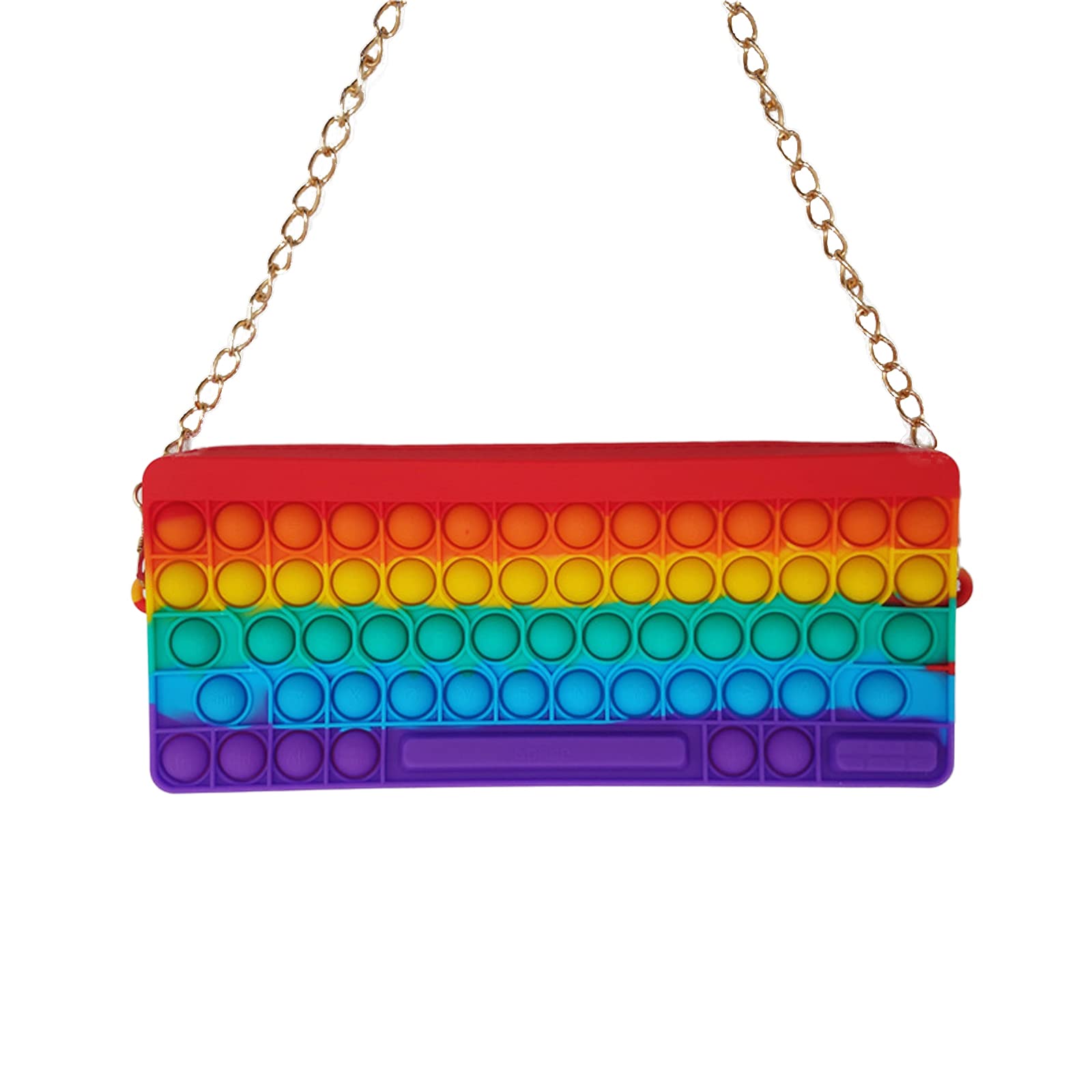 GOOCHEER Pop Fidget Crossbody Purse for Women & Girls - Push Bubble Sensory Toy Bag for Stress Relief | Perfect for School, Travel, and Anxiety Relief