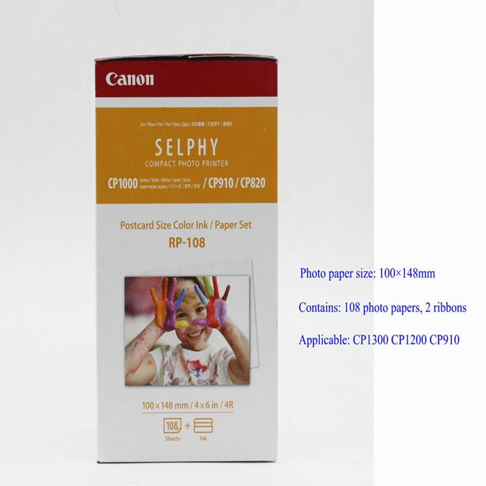 YOTON Premium Glossy Photo Printer Paper - 6 Inch Cream Letter Size (70gsm) for Canon CP910, CP1200, CP1300 - Ideal for Home Printing, Scrapbooking & Photo Gifts