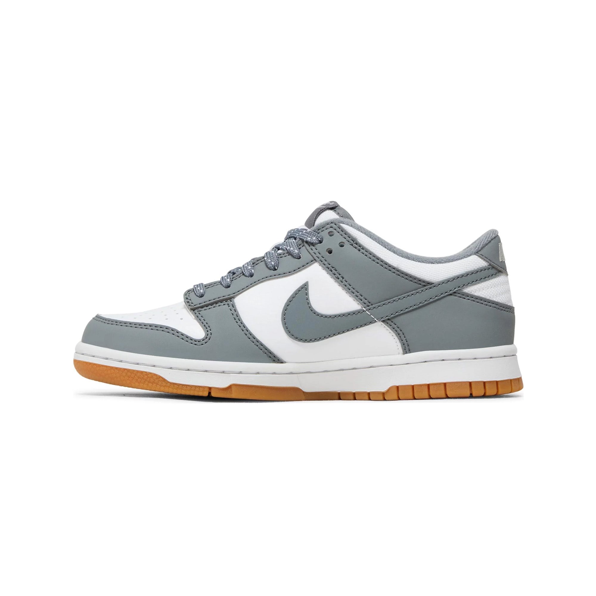 Nike Dunk Low 'Reflective Grey' GS Sneakers (2023) - Stylish Lightweight Basketball Shoes for Women & Teens - Perfect for Casual Wear, Street Fashion & School