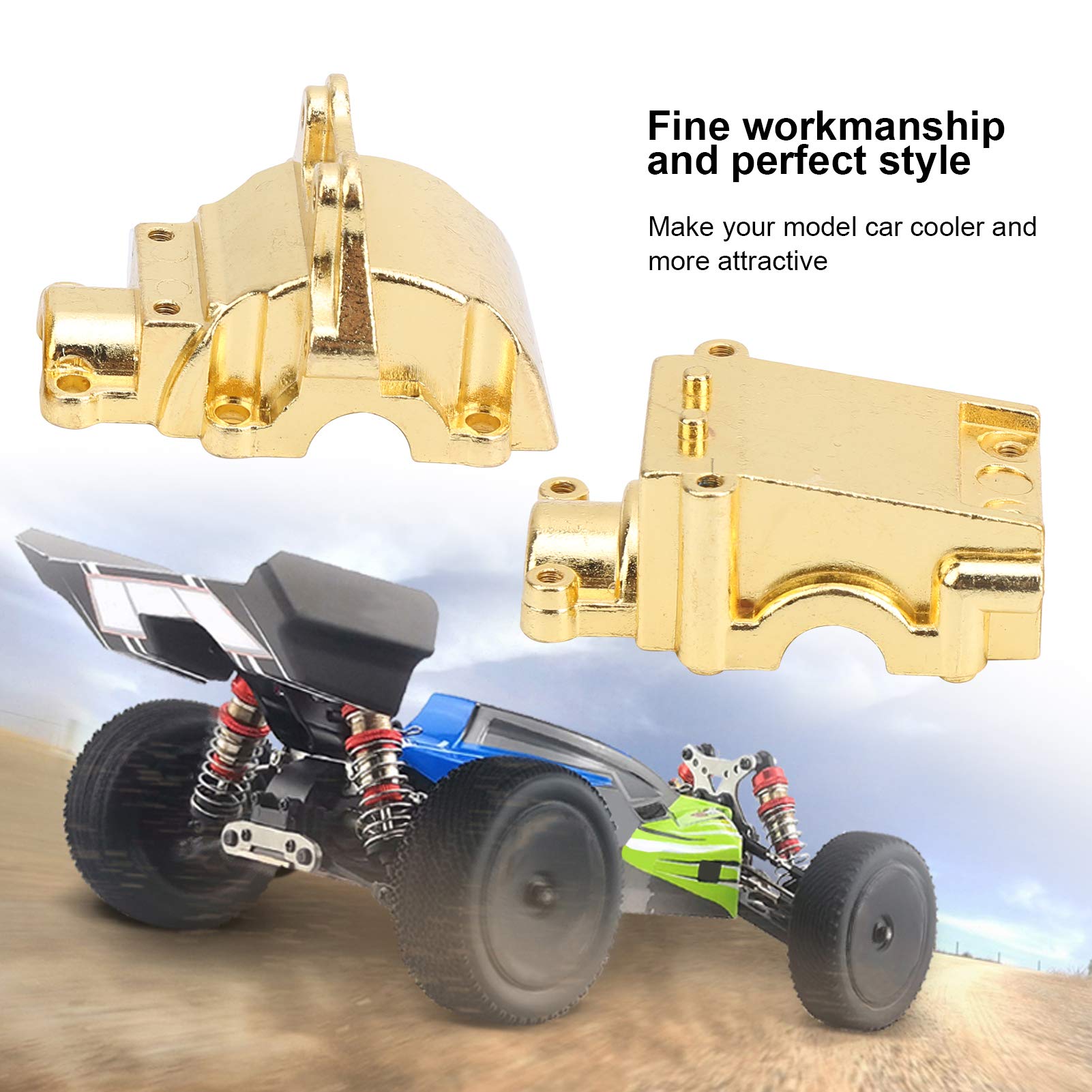 Metal RC Differential Gearbox Cover for Wltoys 1/14 144001 124018 124019 RC Cars - Durable Upgrade Part for Off-Road Racing & Drifting Performance