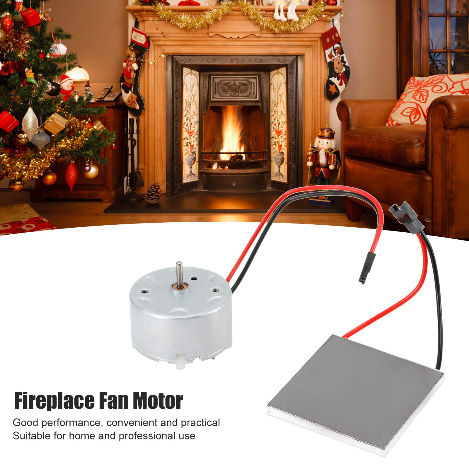 Universal Fireplace Fan Generator & Stove Blower Kit - Electric Heater Motor Accessory for Efficient Heat Distribution | Perfect for Wood Stoves, Fireplaces & Home Heating Systems