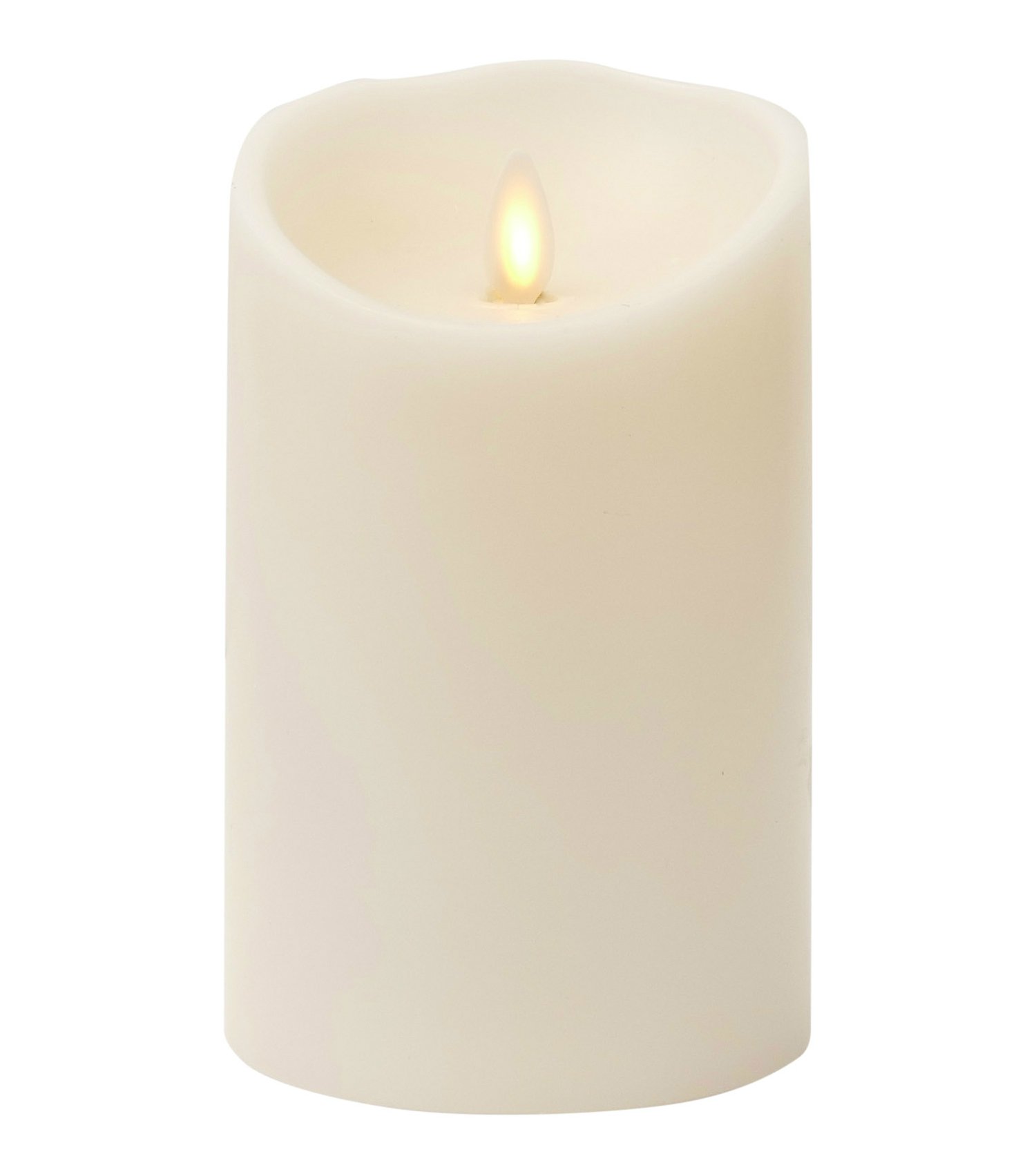 Liown Flameless LED Candles with Remote & Timer - Battery Operated Moving Flame Candles for Home Decor, Wedding, Party (5 Inch, Ivory) - Perfect for Romantic Dinner, Spa Relaxation & Holiday Decoration